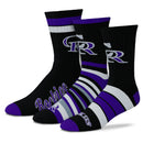 Colorado Rockies Team Batch (3 Pack) Socks