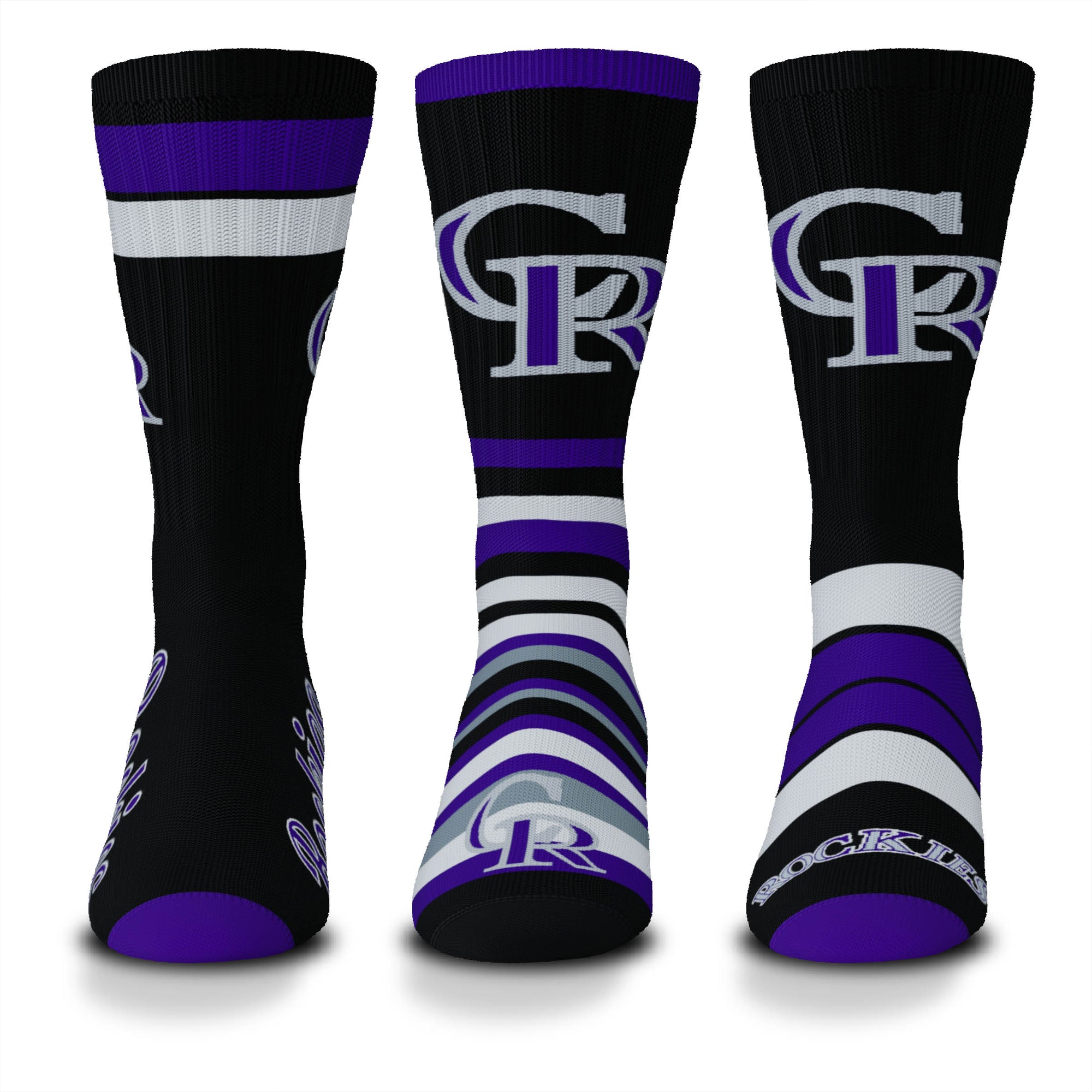 Colorado Rockies Team Batch (3 Pack) Socks