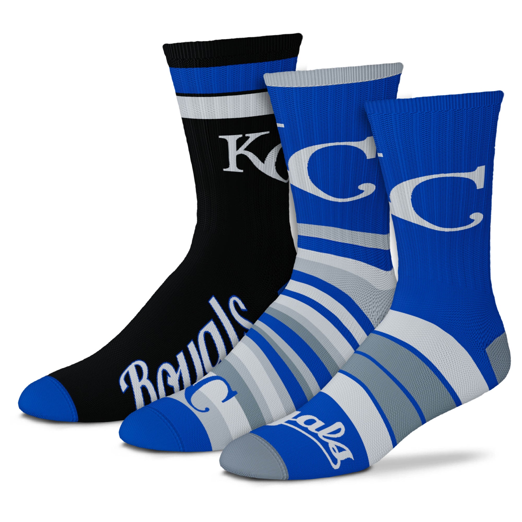 Kansas City Royals - Team Batch (3 Pack) Socks