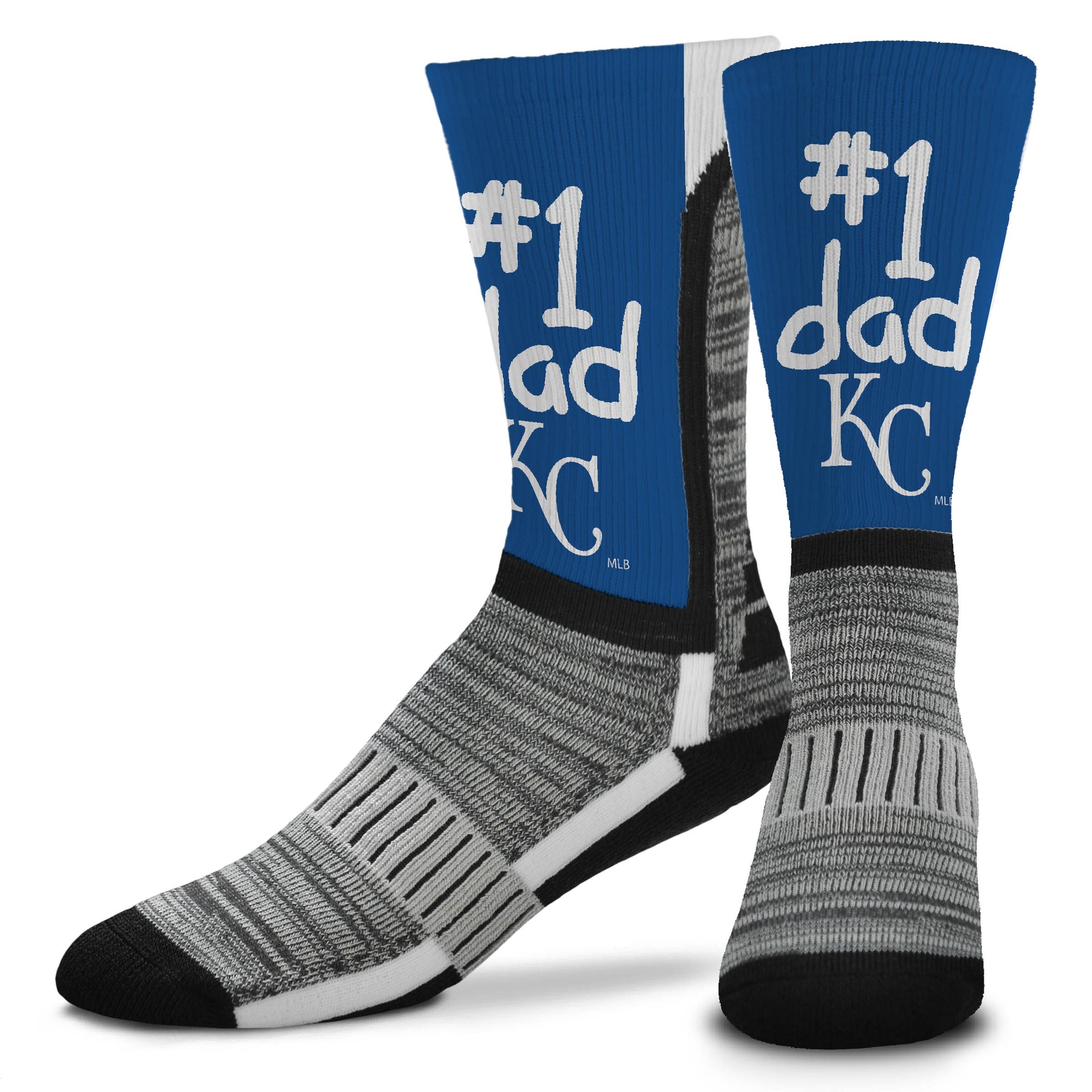 Kansas City Royals #1 Dad V-Curve Socks