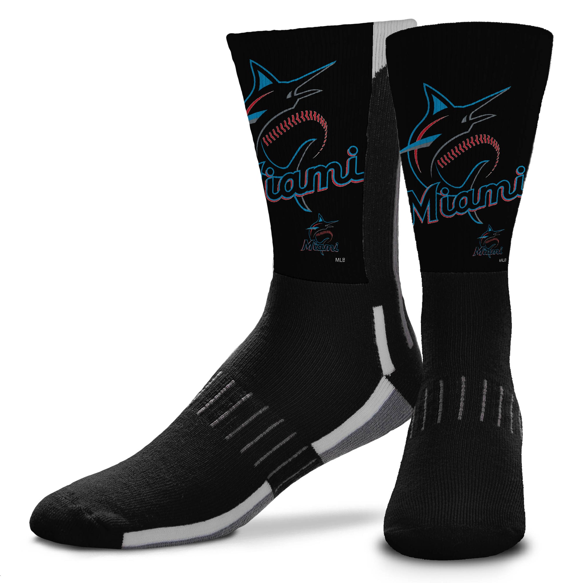 Miami Marlins Phenom Curve Socks