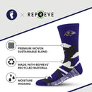 Baltimore Ravens Breakout Premium Crew Socks