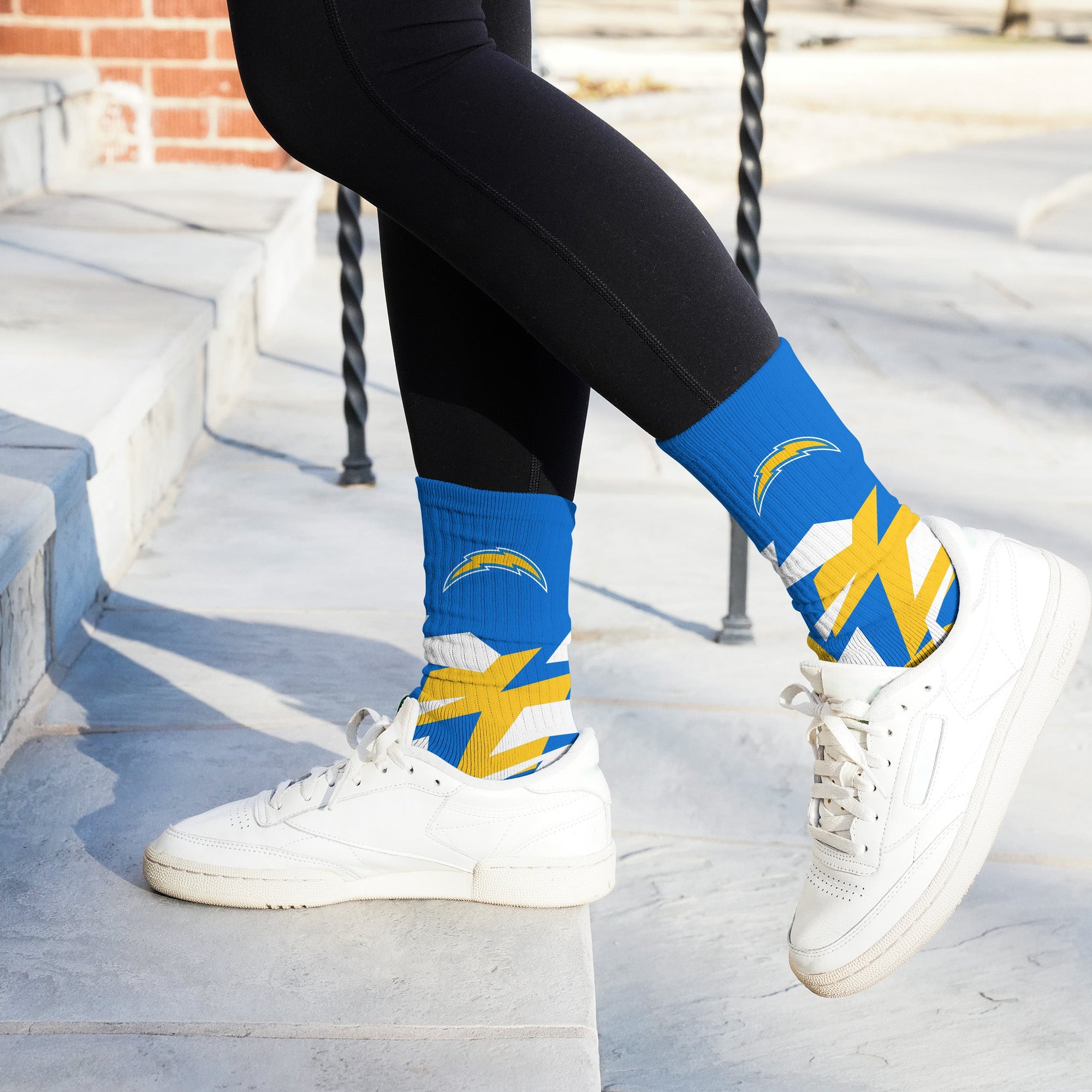 Los Angeles Chargers Breakout Premium Crew Socks