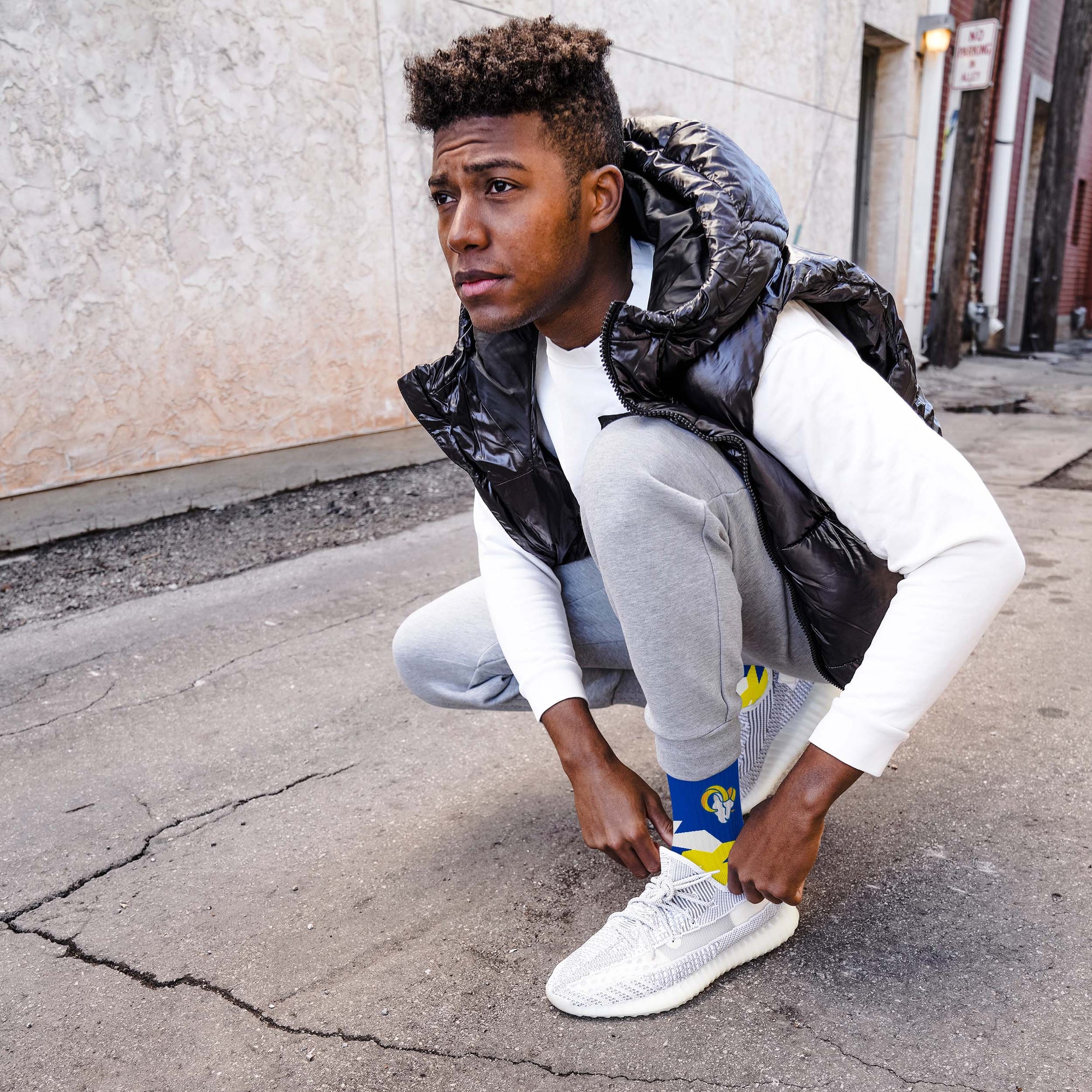 Los Angeles Rams Breakout Premium Crew Socks