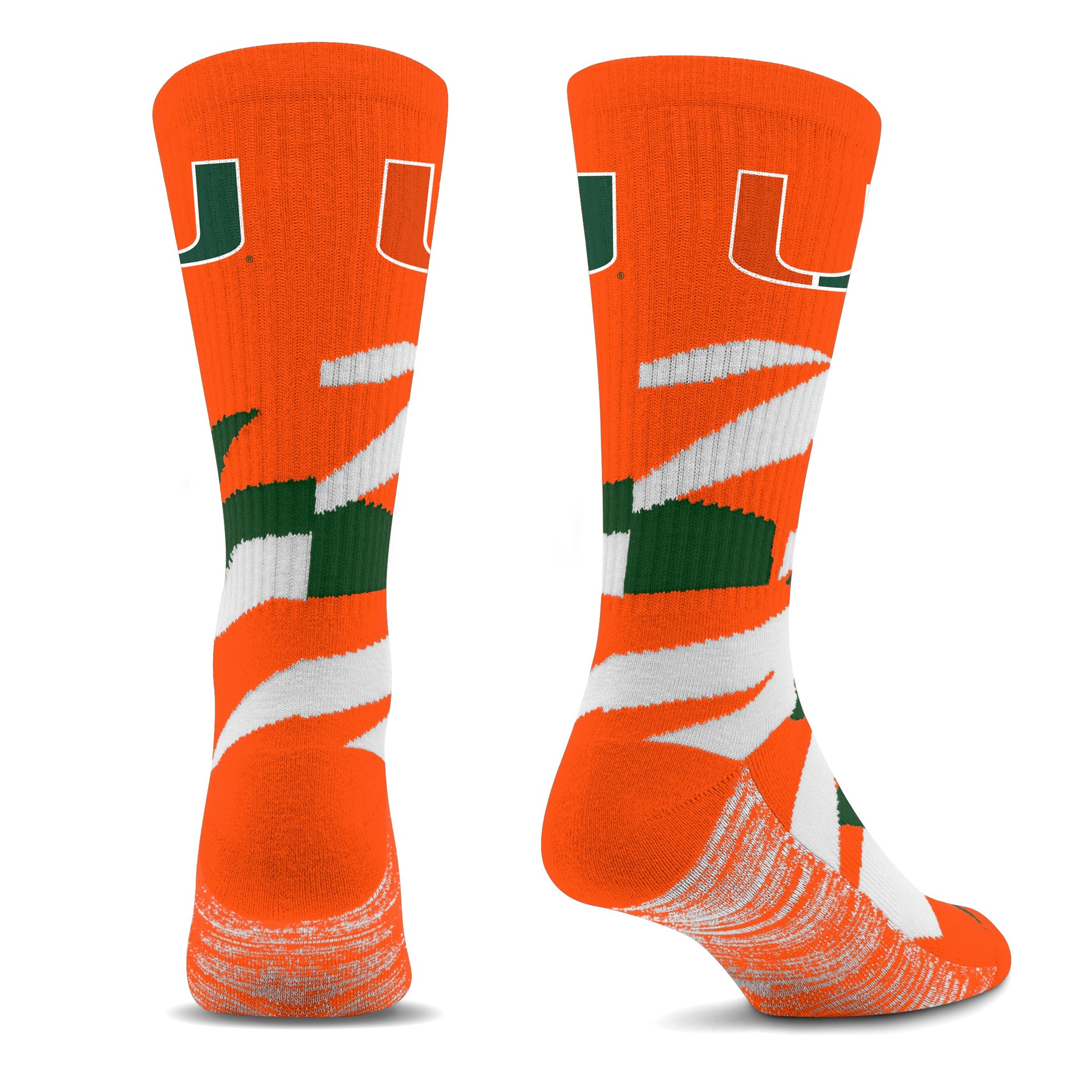 Miami Hurricanes Breakout Premium Crew Socks
