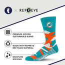 Miami Dolphins Breakout Premium Crew Socks