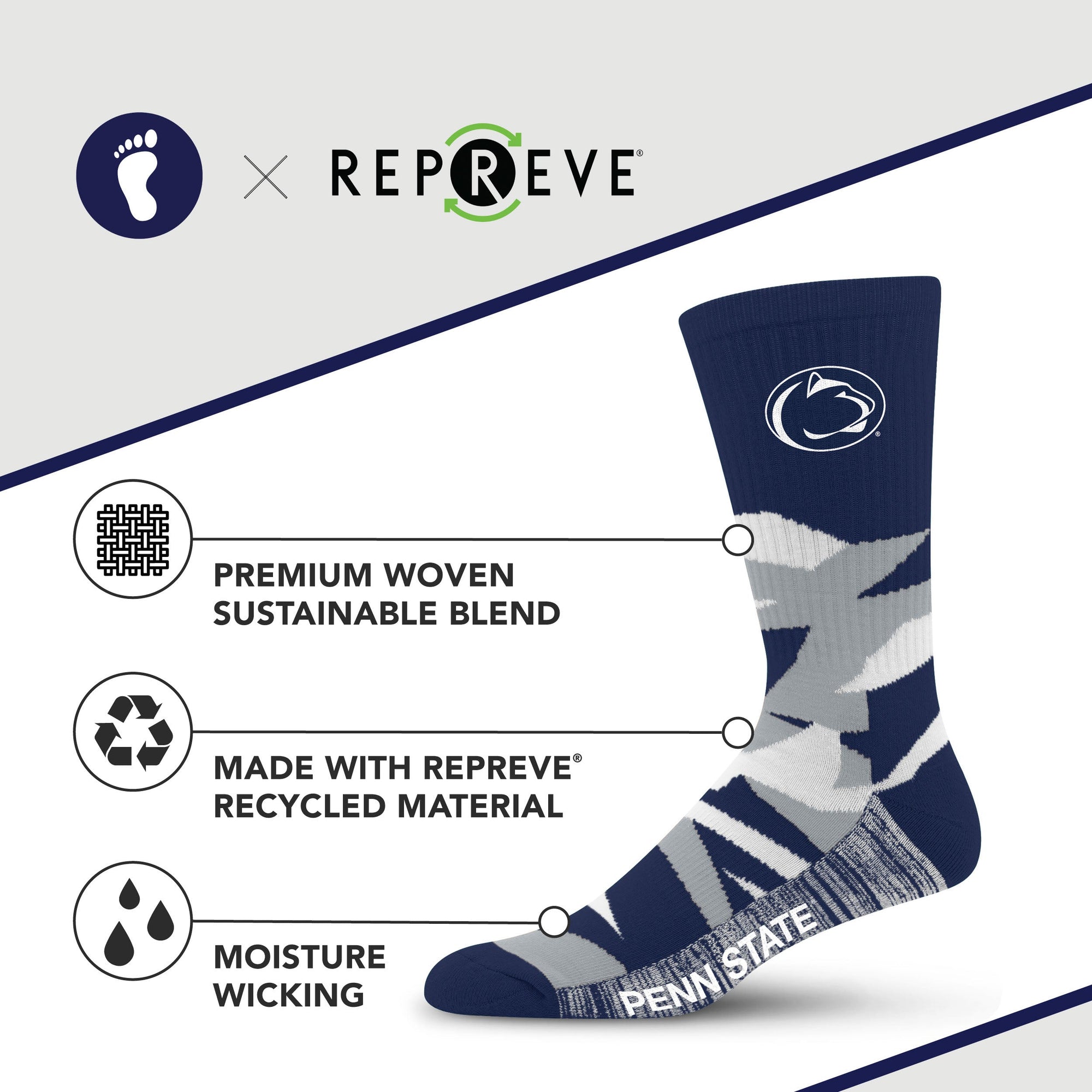 Penn State Nittany Lions - Breakout Premium Crew Socks