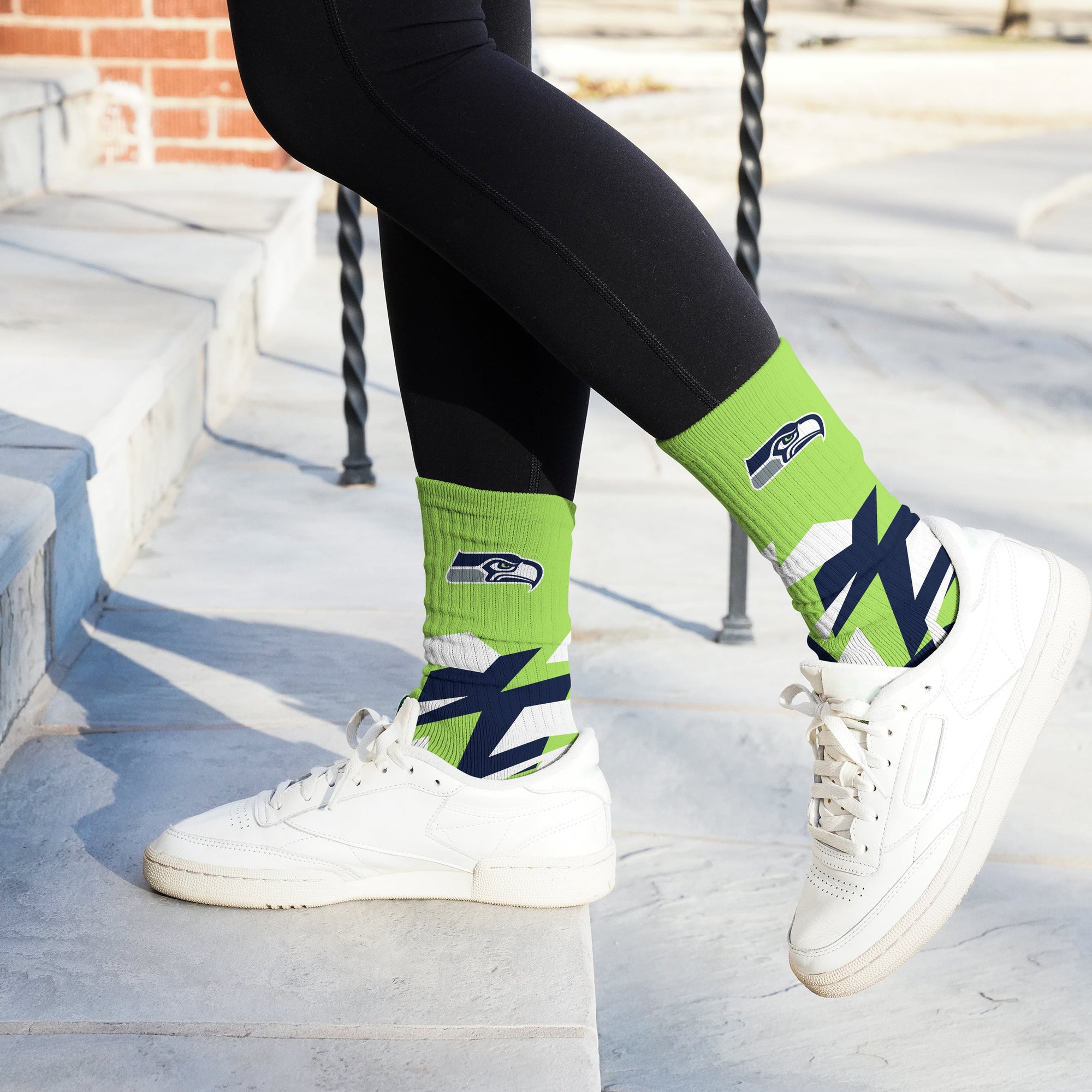Seattle Seahawks Breakout Premium Crew Socks