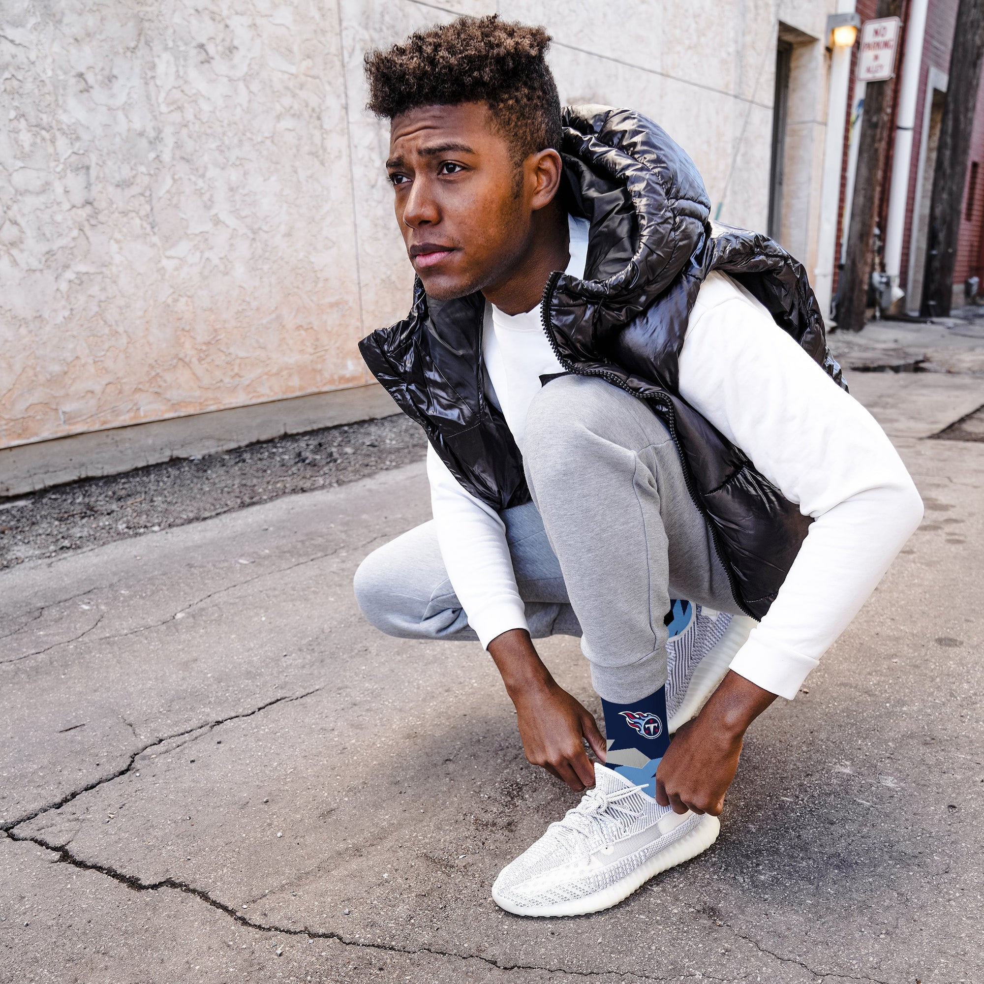 Tennessee Titans Breakout Premium Crew Socks