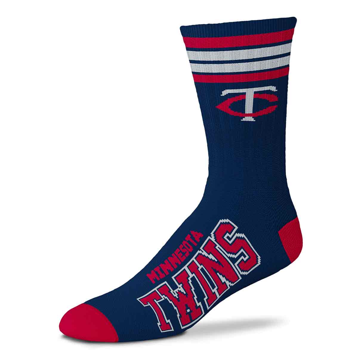 Minnesota Twins - 4 Stripe Deuce Socks