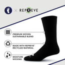 Premium Crew Socks 3 Pack Black