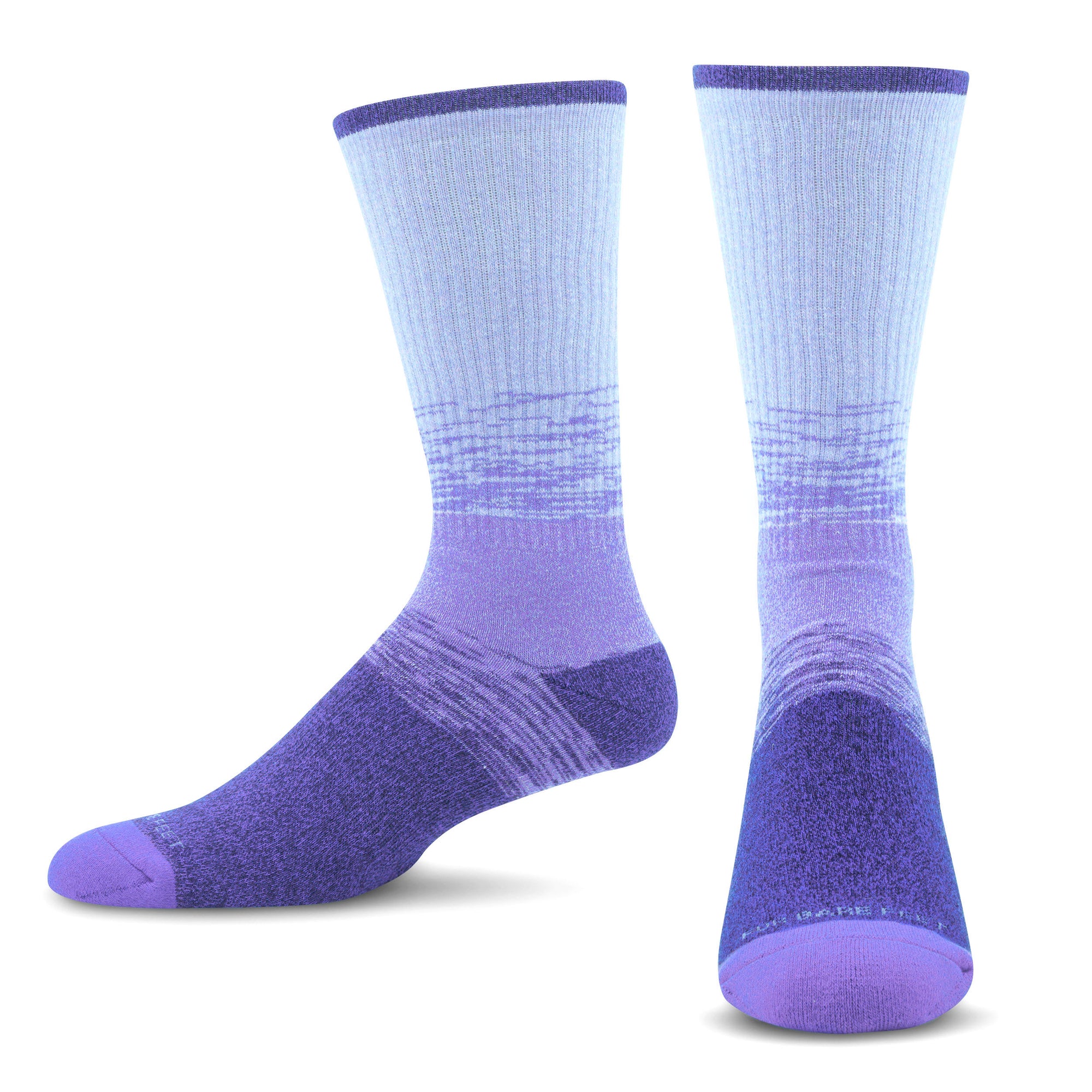 Premium Crew Socks Static Stripe Purple