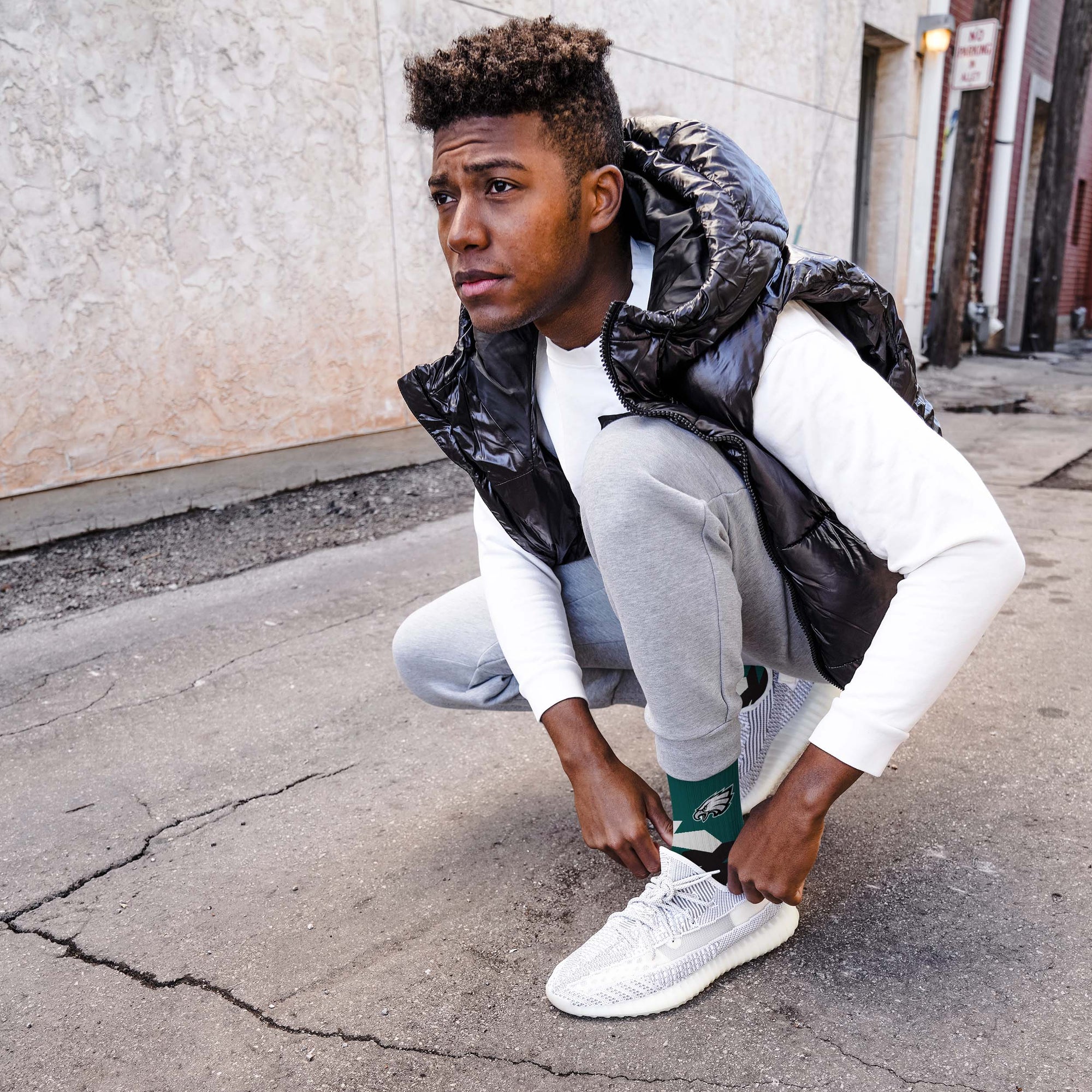 Philadelphia Eagles Breakout Premium Crew Socks