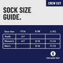 Premium Crew Socks Dashed Clock Pink