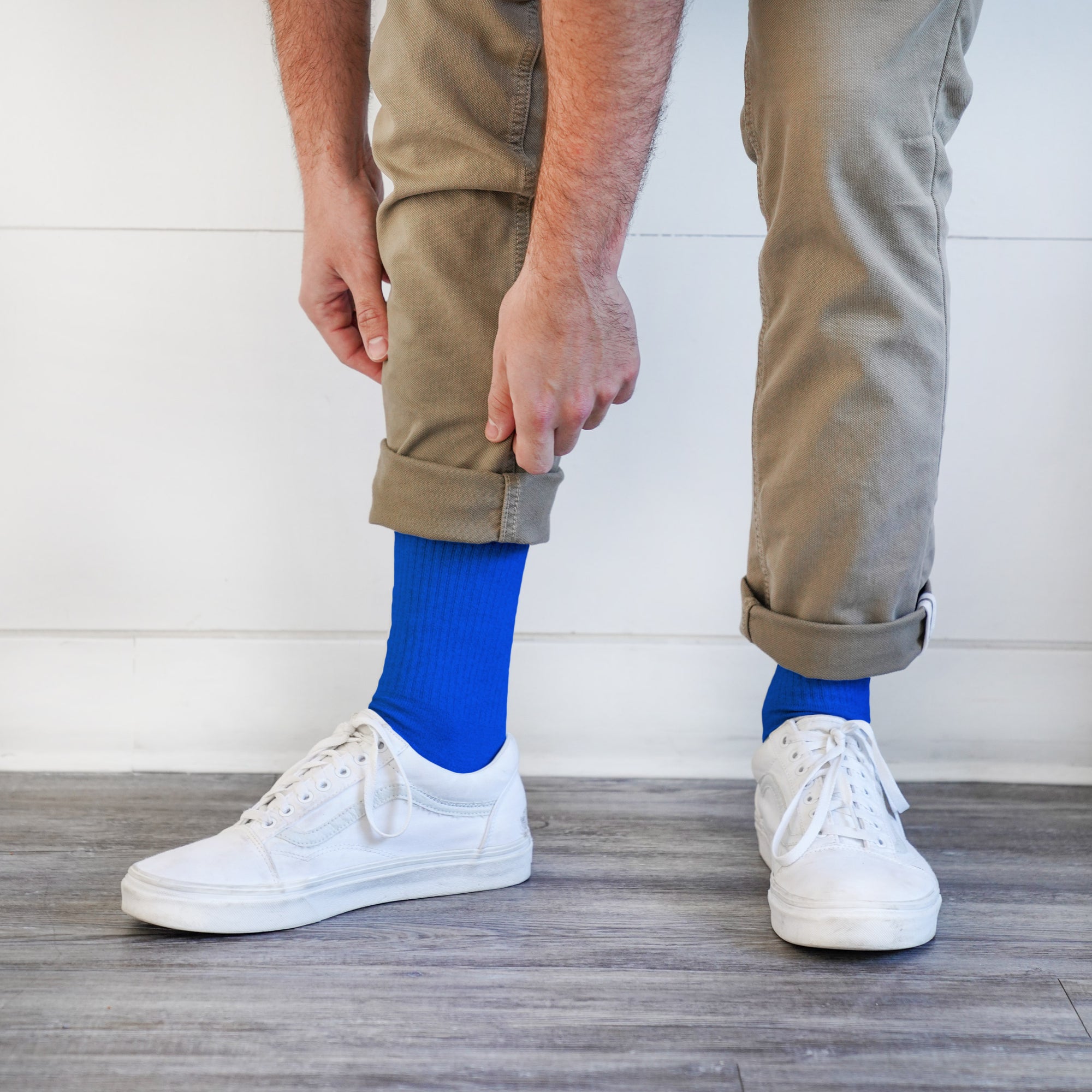 Premium Crew Socks Blue