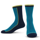 Premium Crew Socks Split Stripe Blue