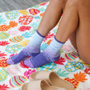 Premium Crew Socks Static Stripe Purple
