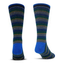 Premium Crew Socks Thin Stripe Navy