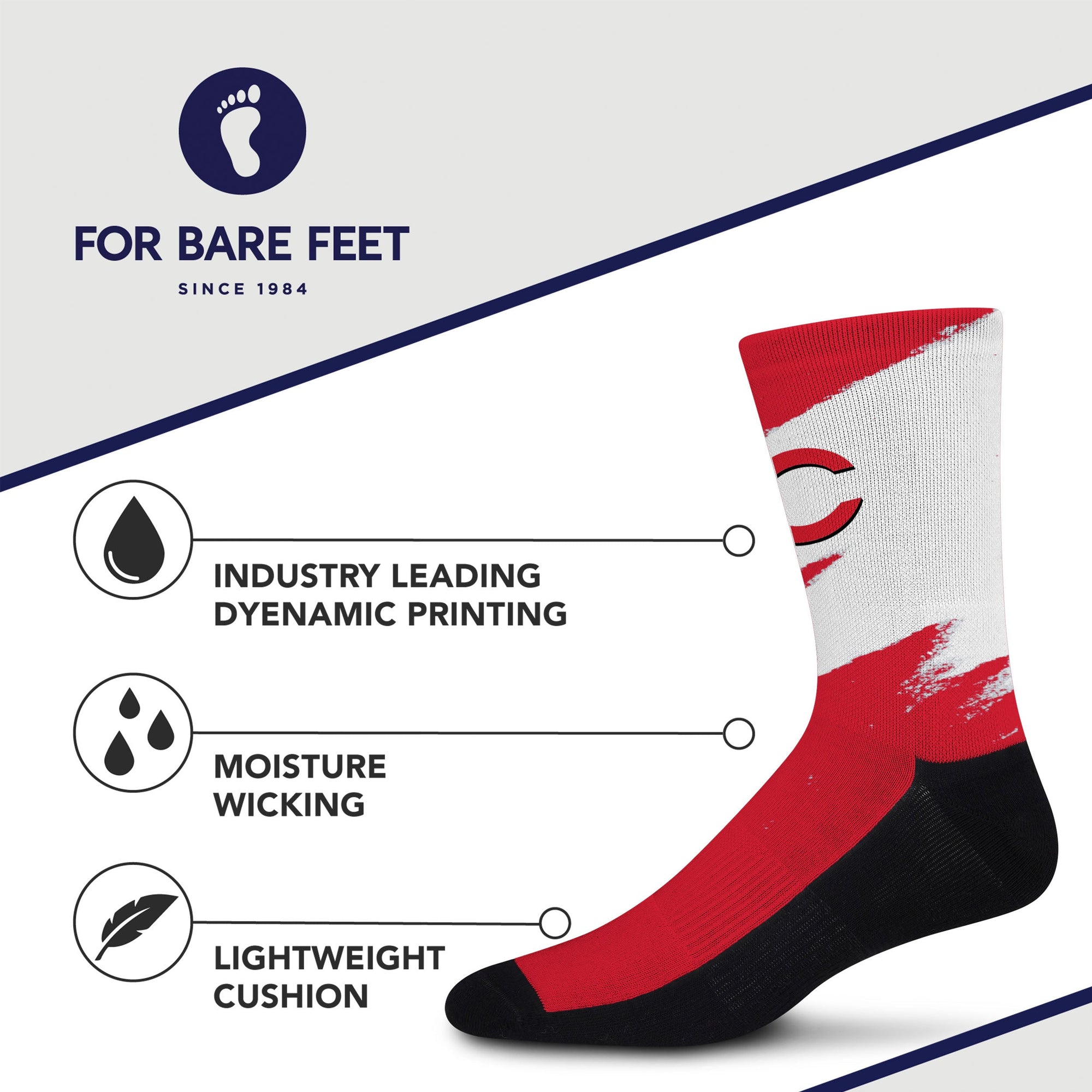 Cincinnati Reds Tear It Up Socks