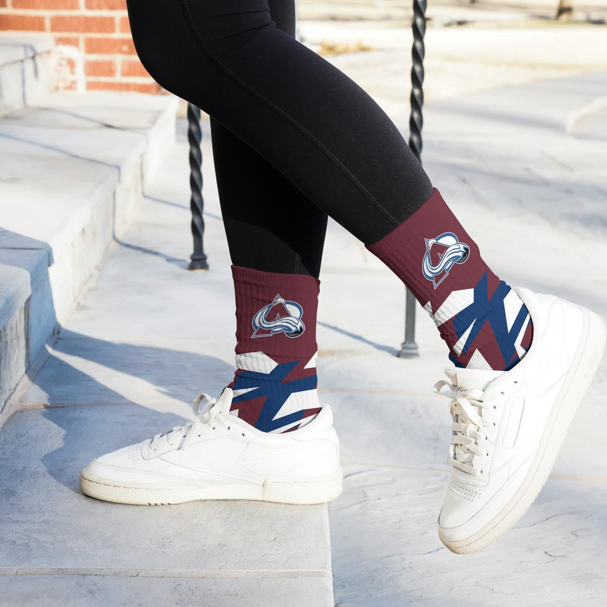 Colorado Avalanche Breakout Premium Crew Socks