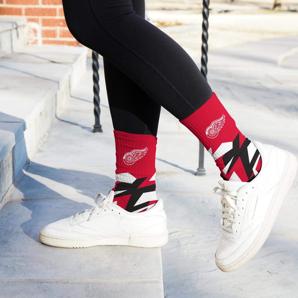 Detroit Red Wings Breakout Premium Crew Socks