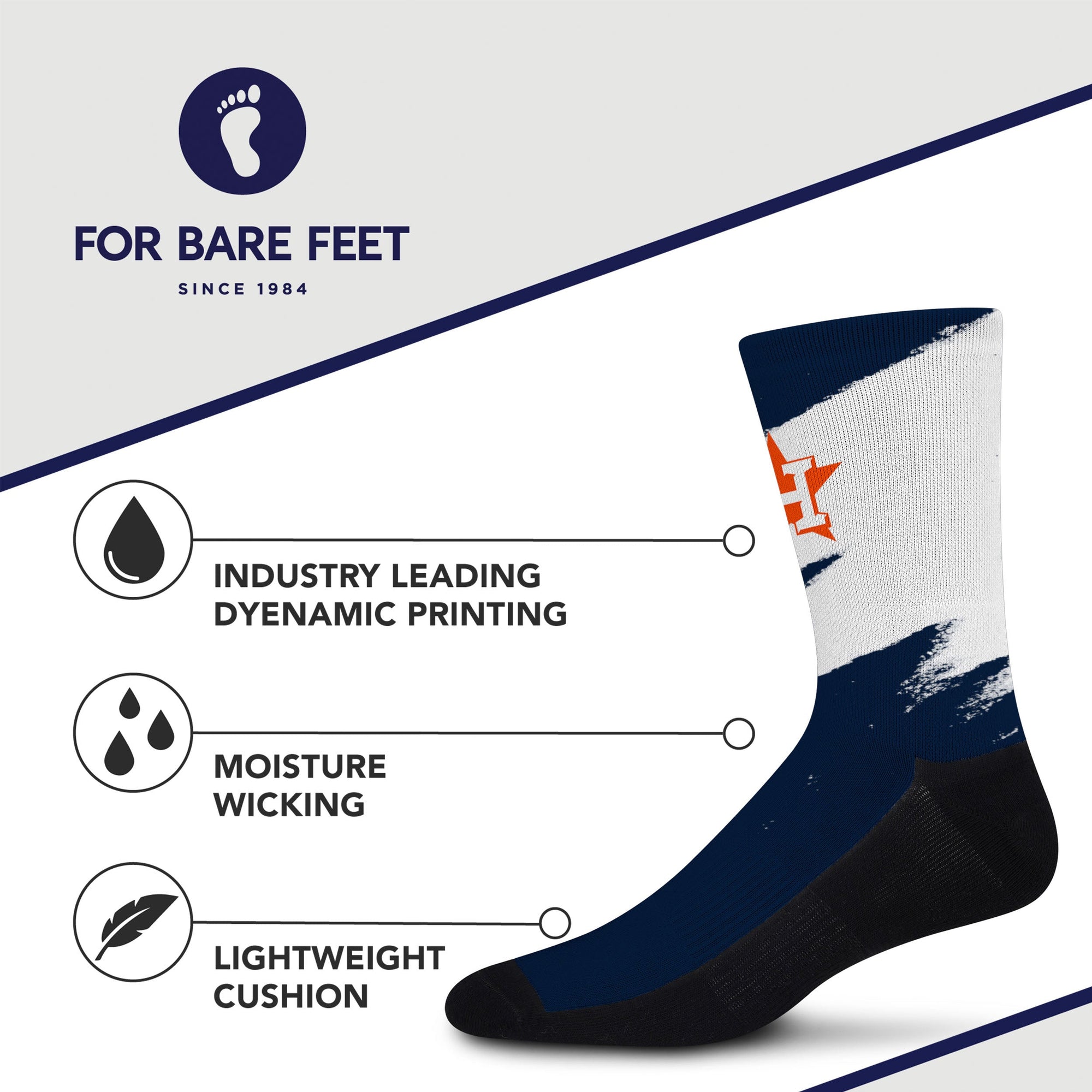 Houston Astros Tear It Up Socks