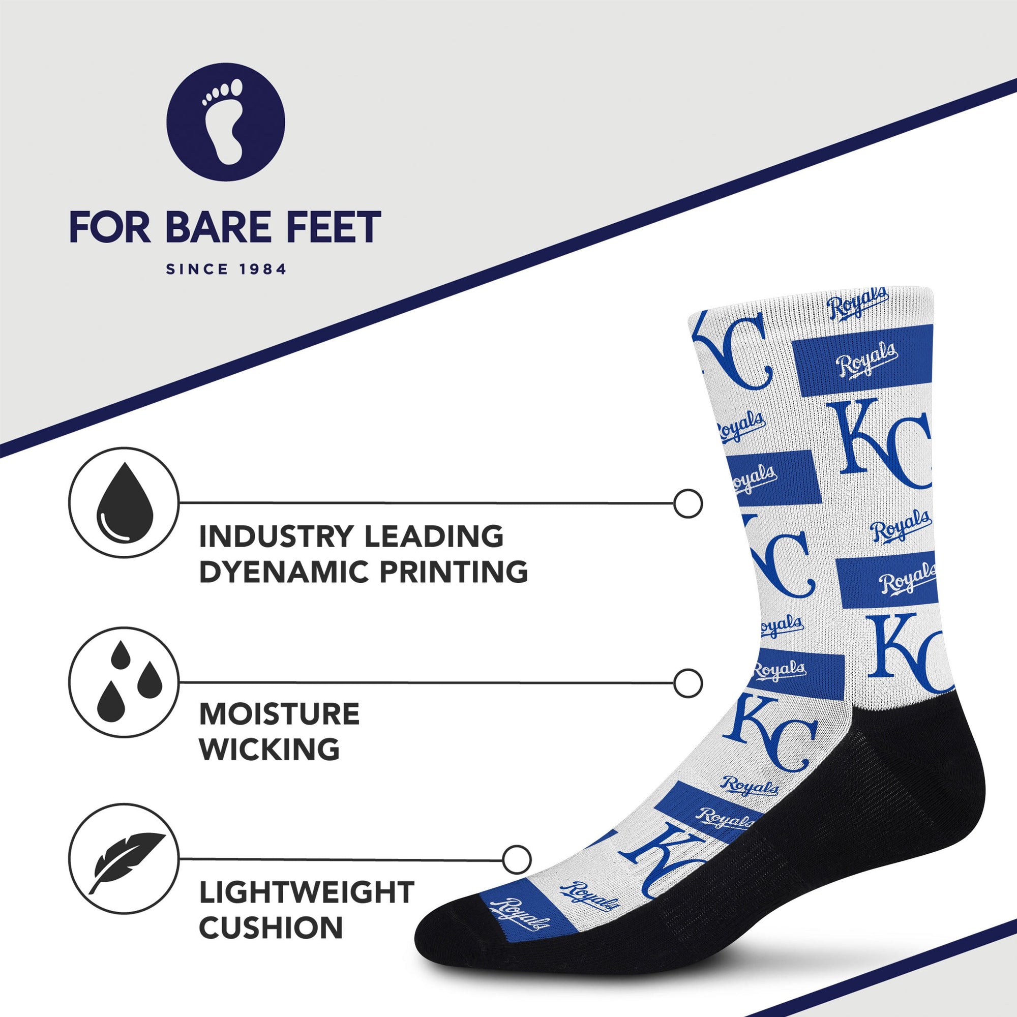 Kansas City Royals Poster Print Socks
