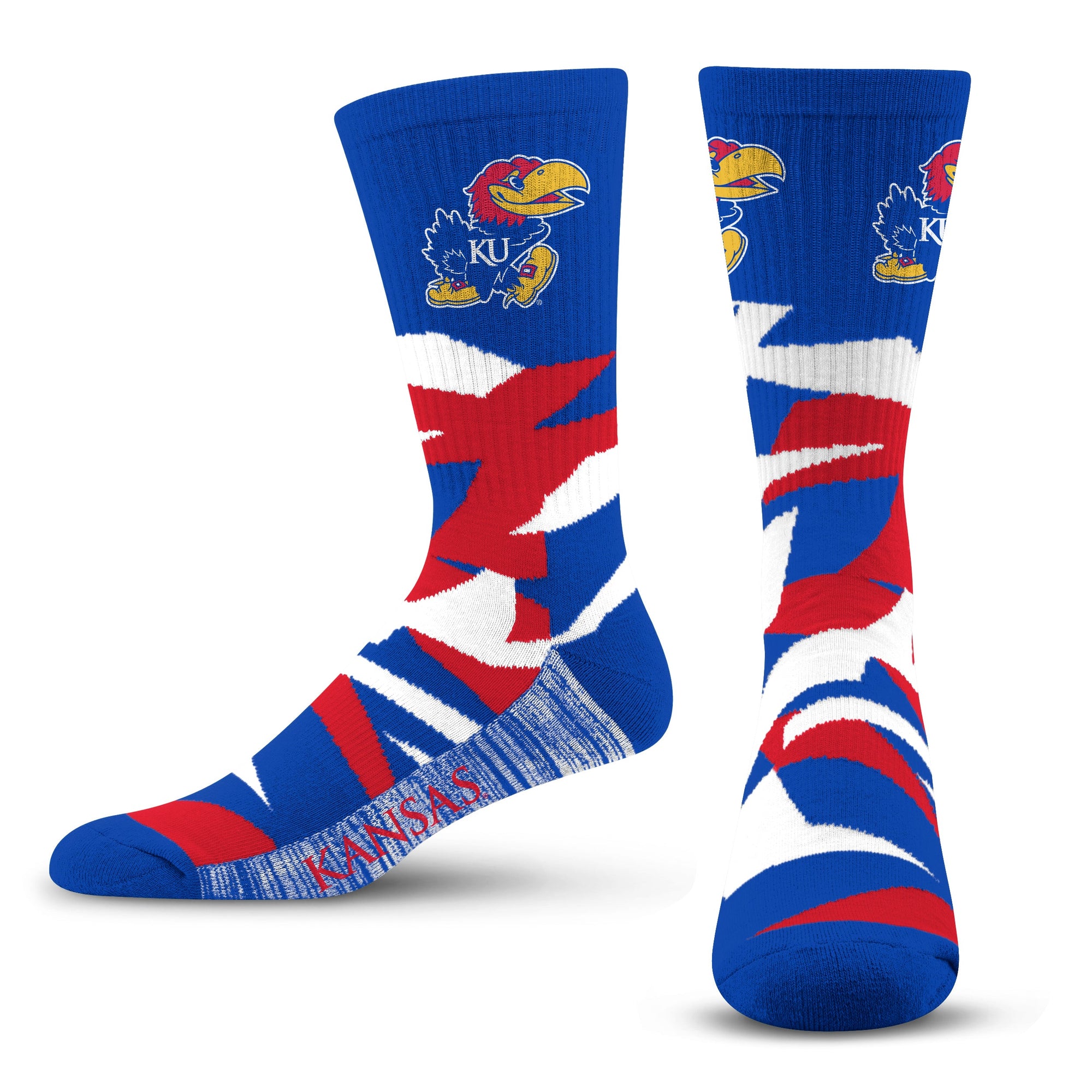 Kansas Jayhawks Breakout Premium Crew Socks