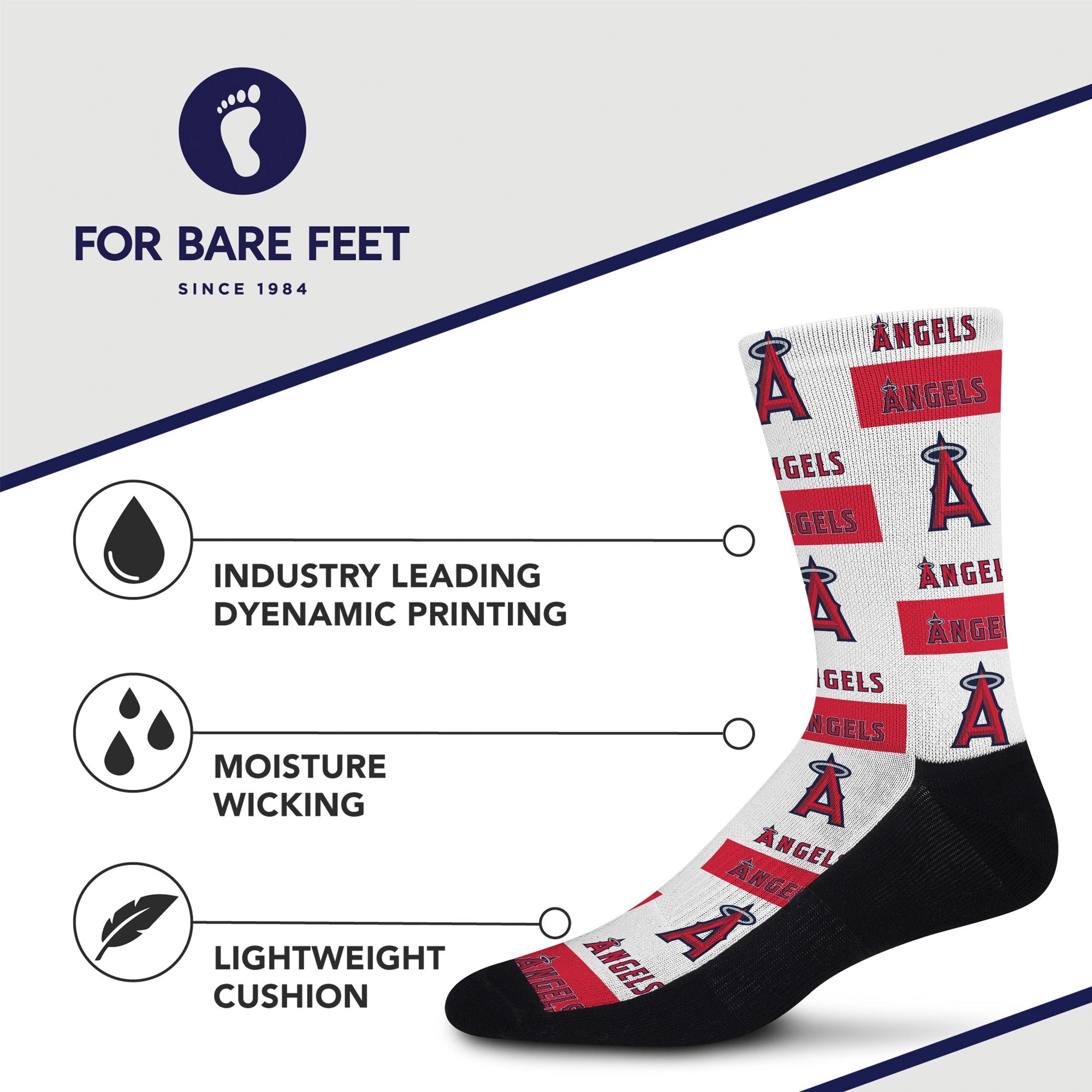 Los Angeles Angels Poster Print Socks
