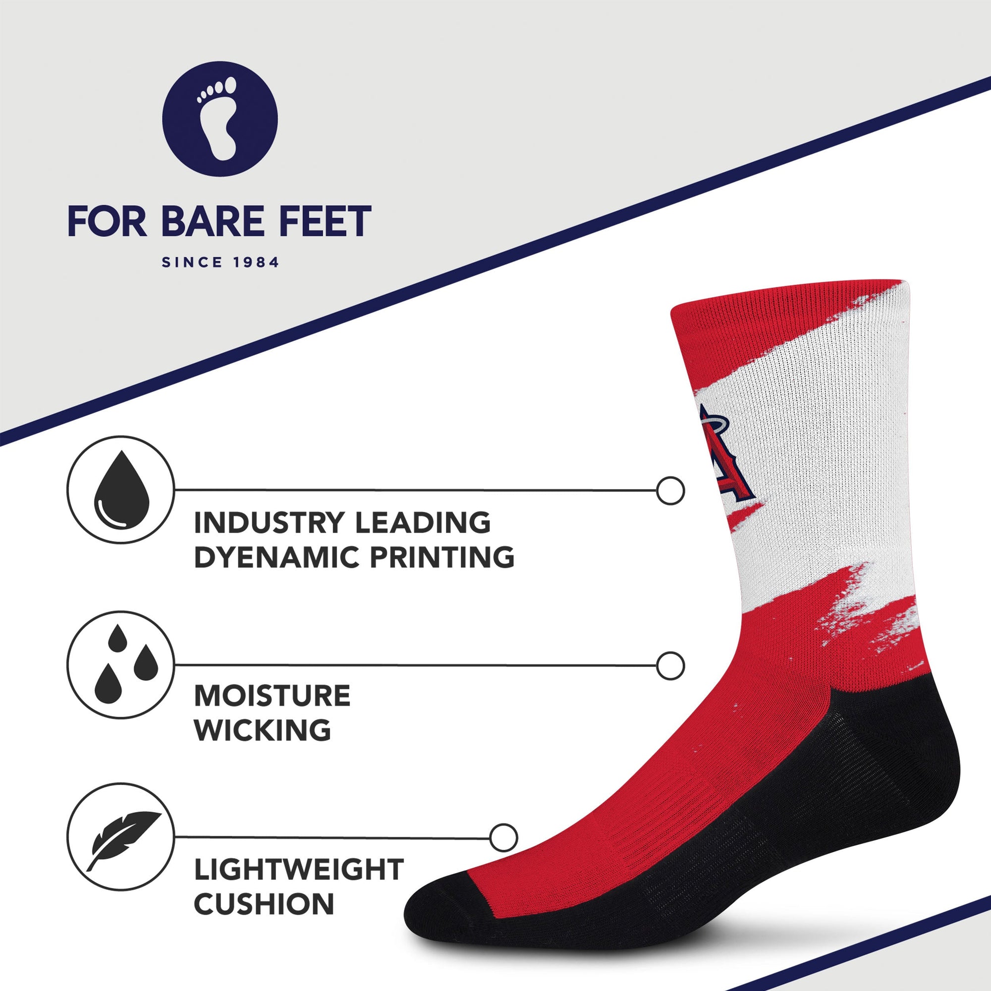 Los Angeles Angels Tear It Up Socks