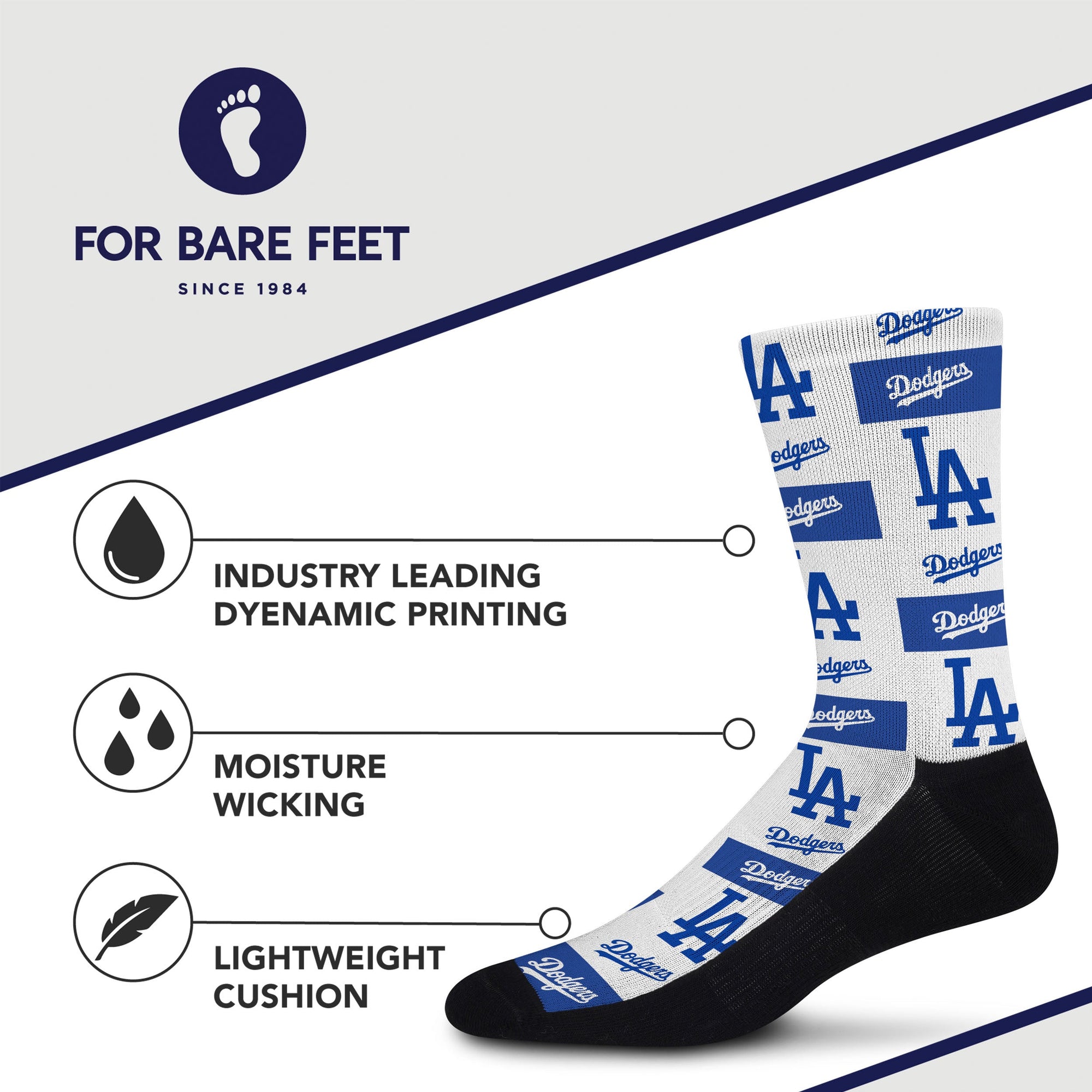 Los Angeles Dodgers Poster Print Socks
