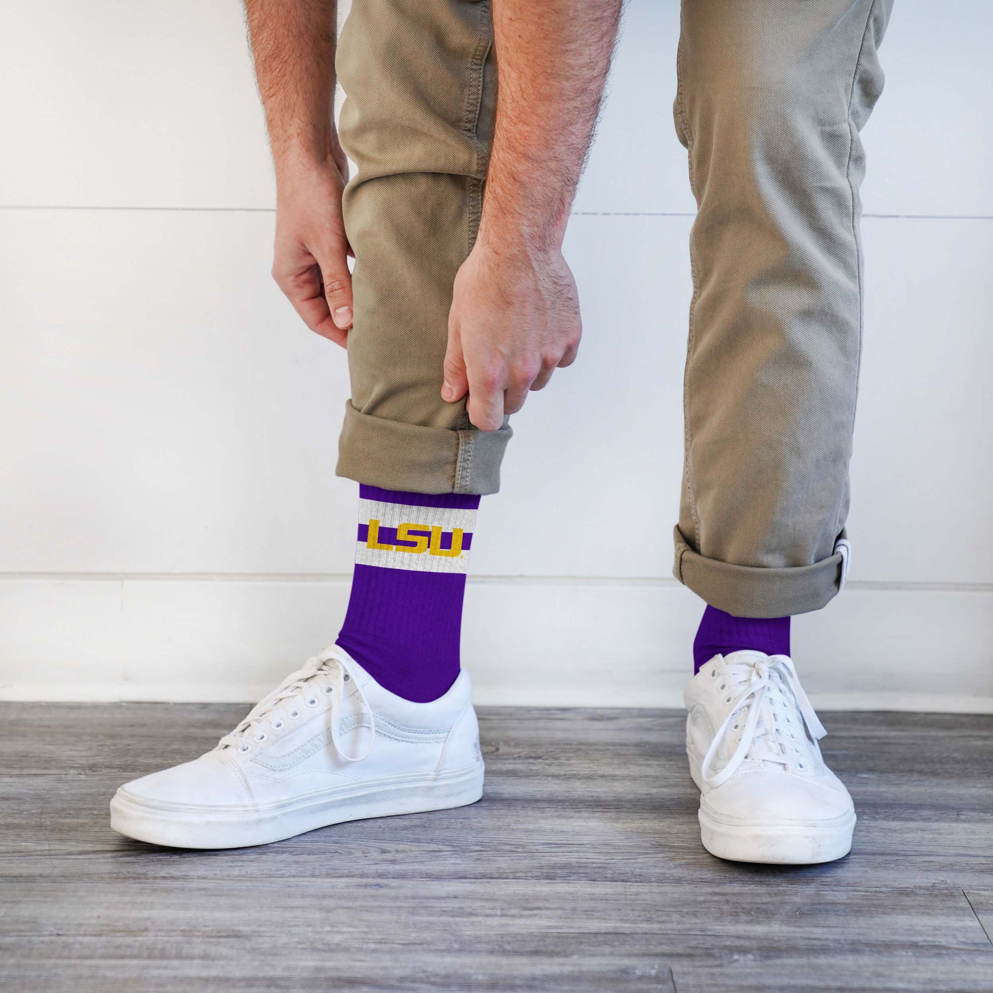 LSU Tigers Legend Premium Crew Socks