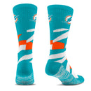 Miami Dolphins Breakout Premium Crew Socks