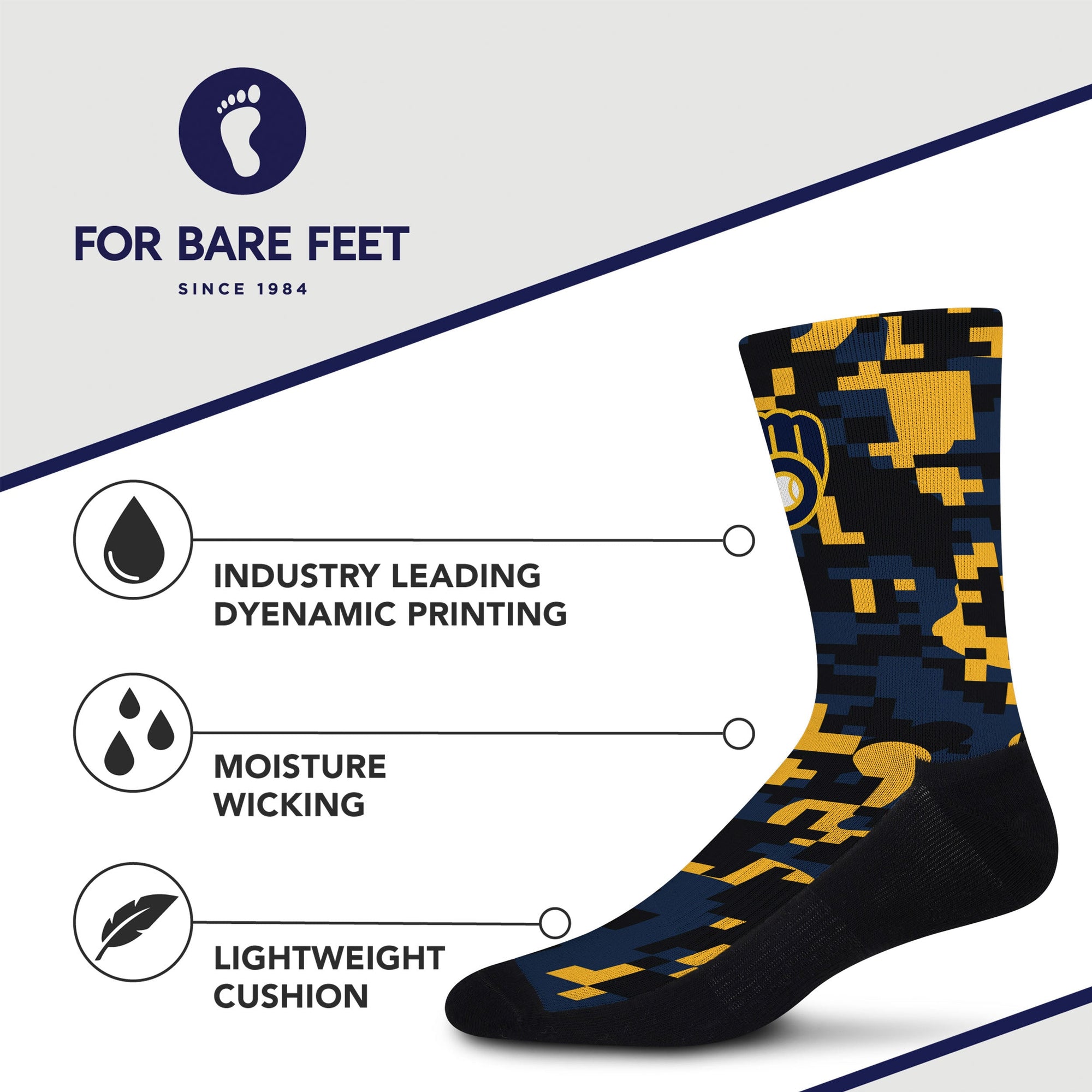 Milwaukee Brewers Digi Socks