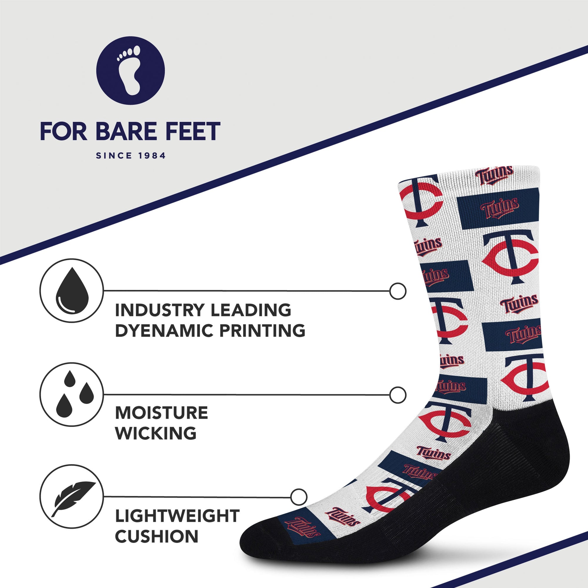 Minnesota Twins Poster Print Socks