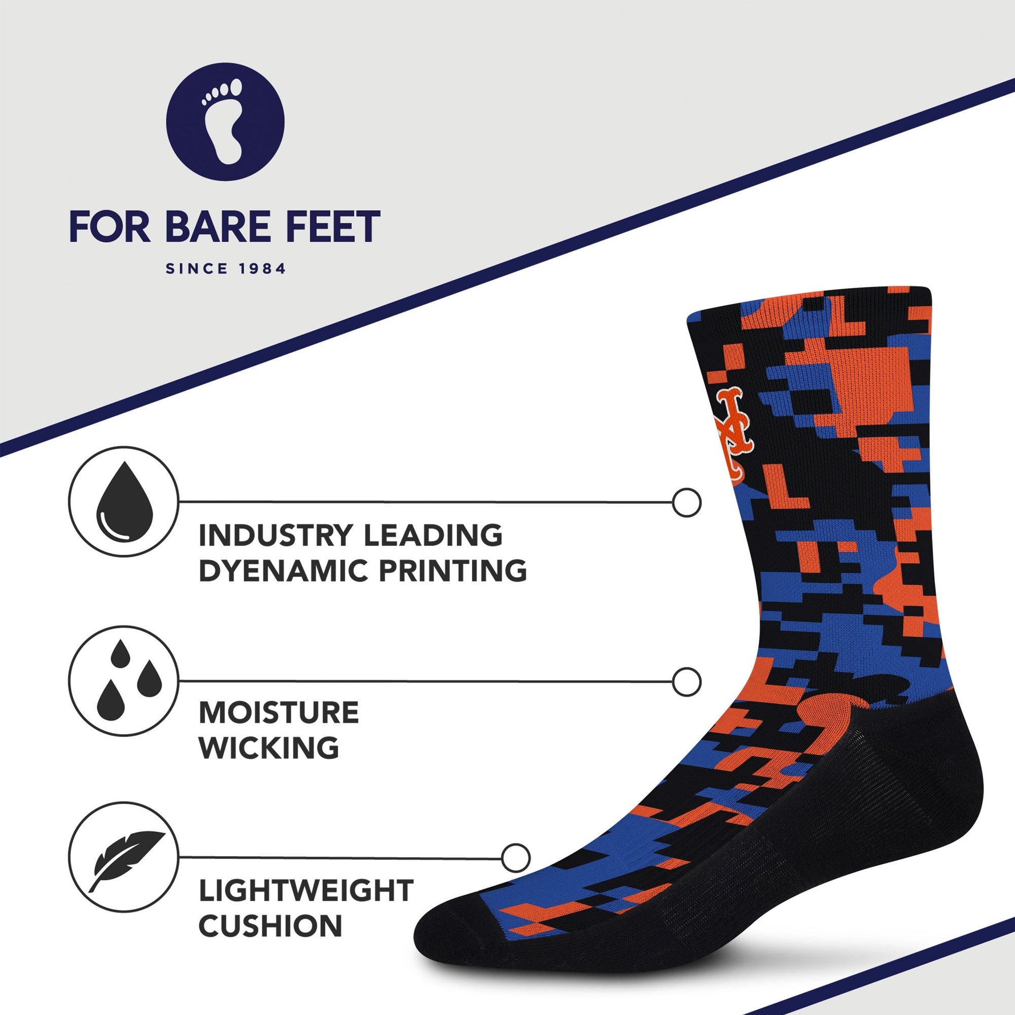 New York Mets Digi Socks