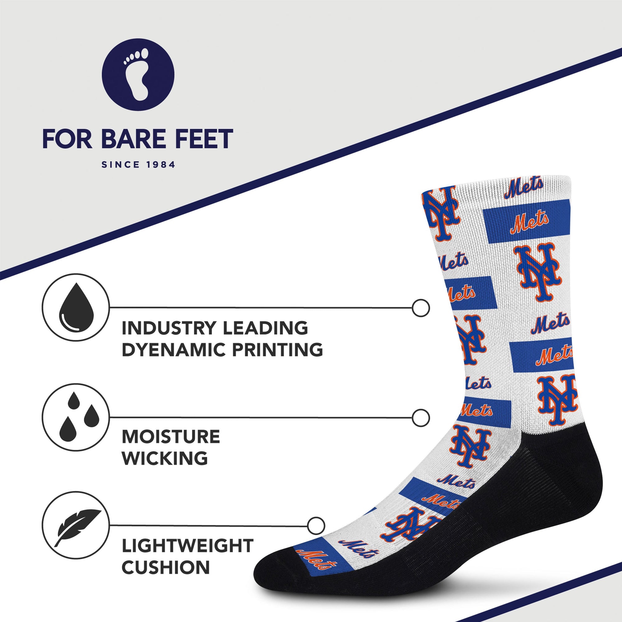 New York Mets Poster Print Socks