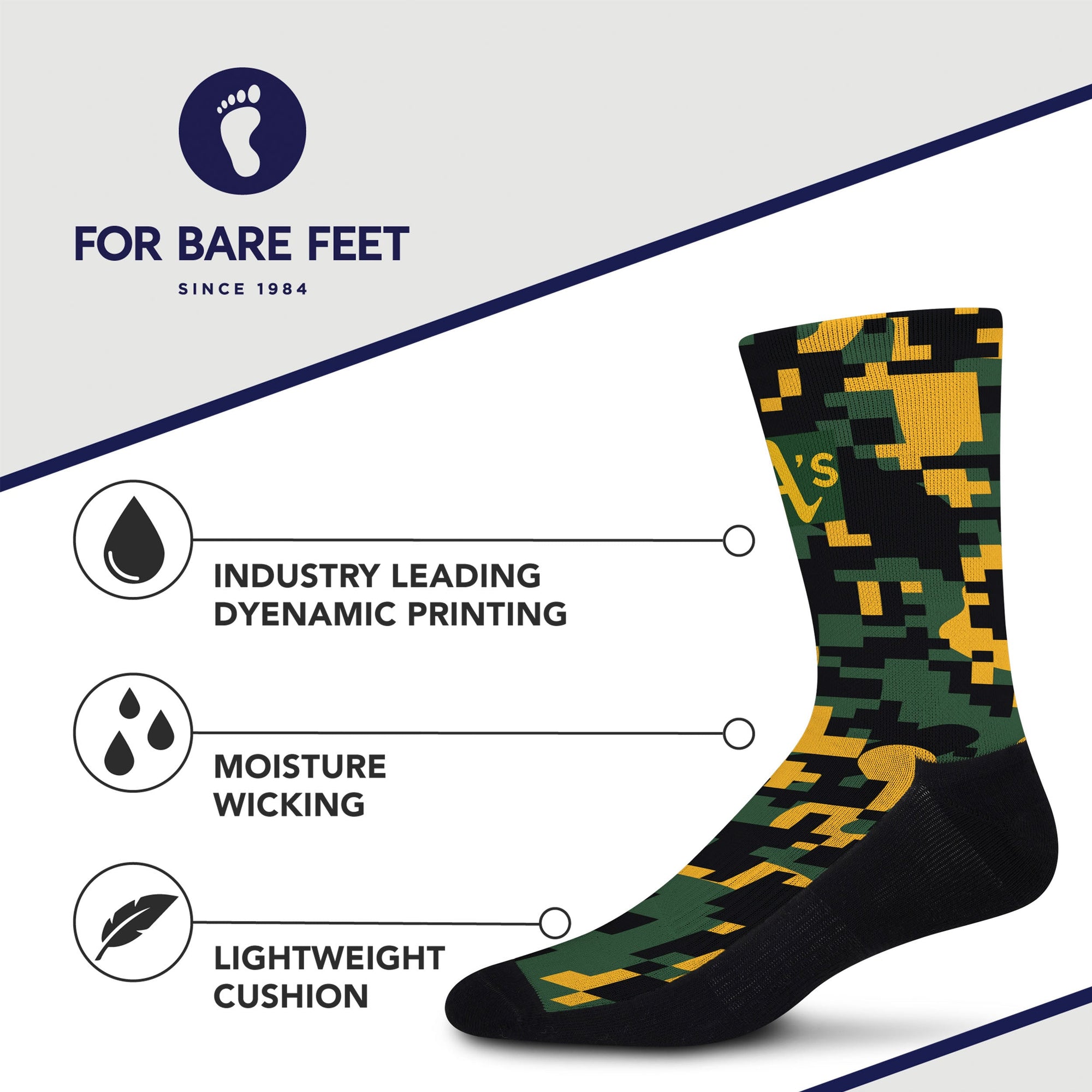 Oakland Athletics Digi Socks