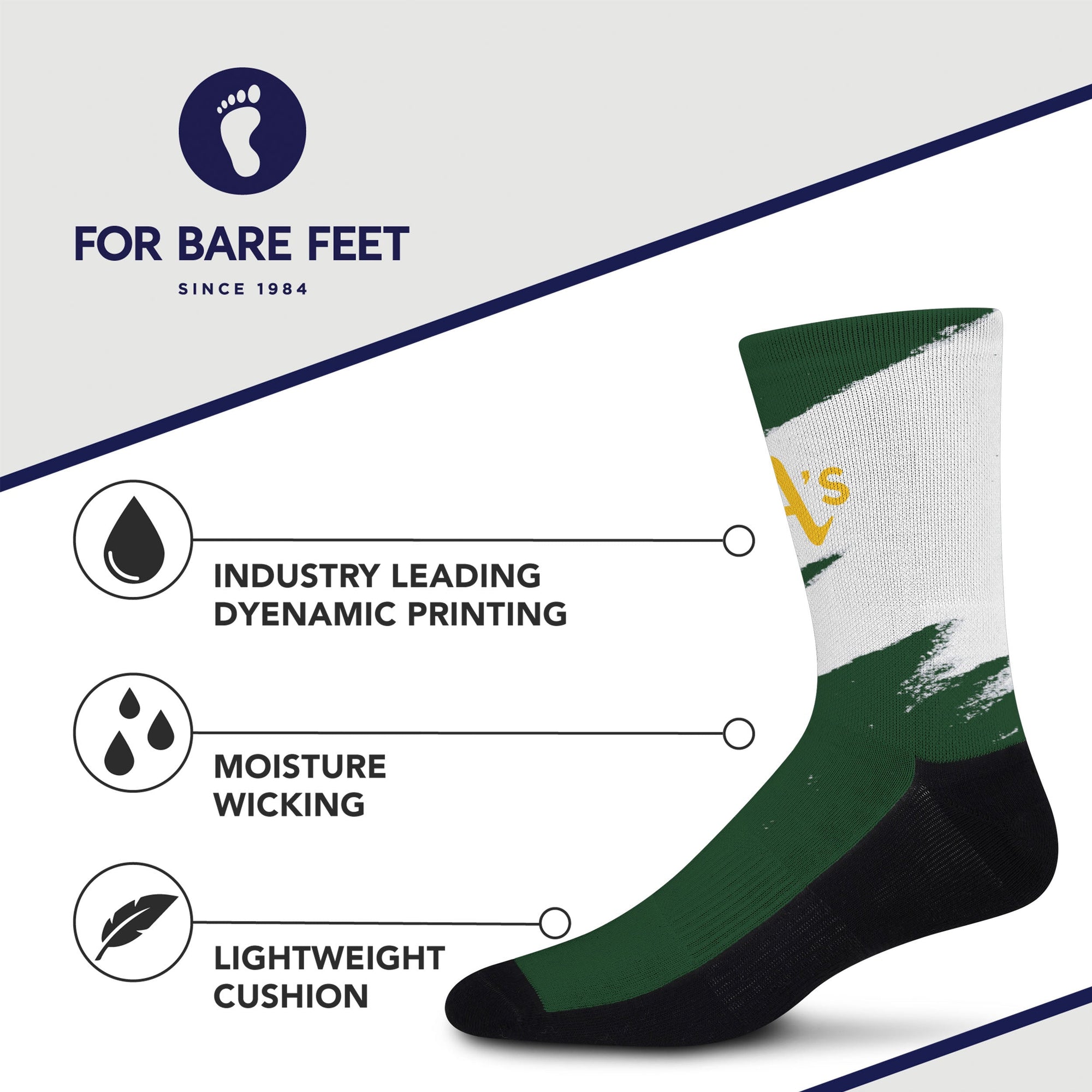 Oakland Athletics Tear It Up Socks