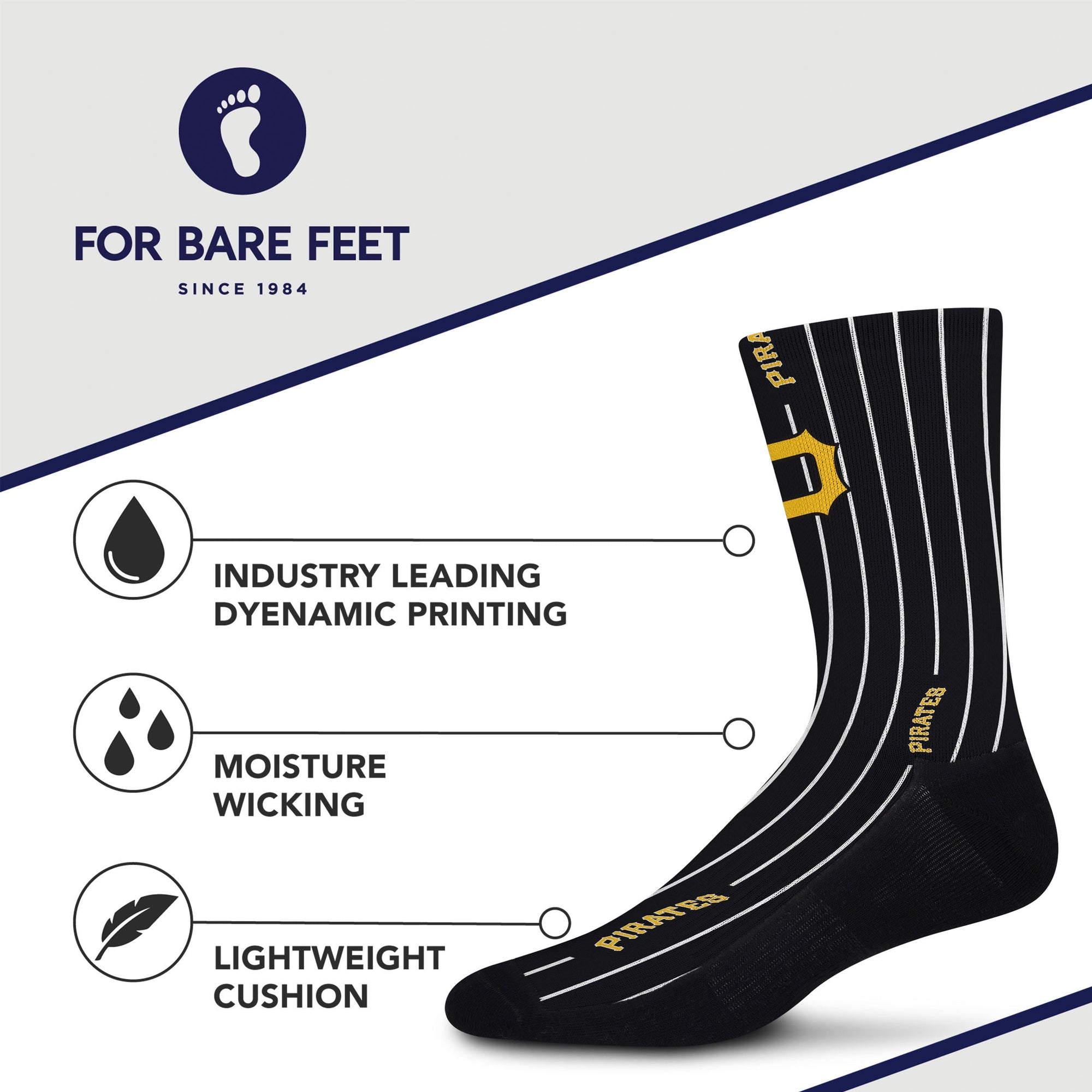 Pittsburgh Pirates Pinstripe Socks