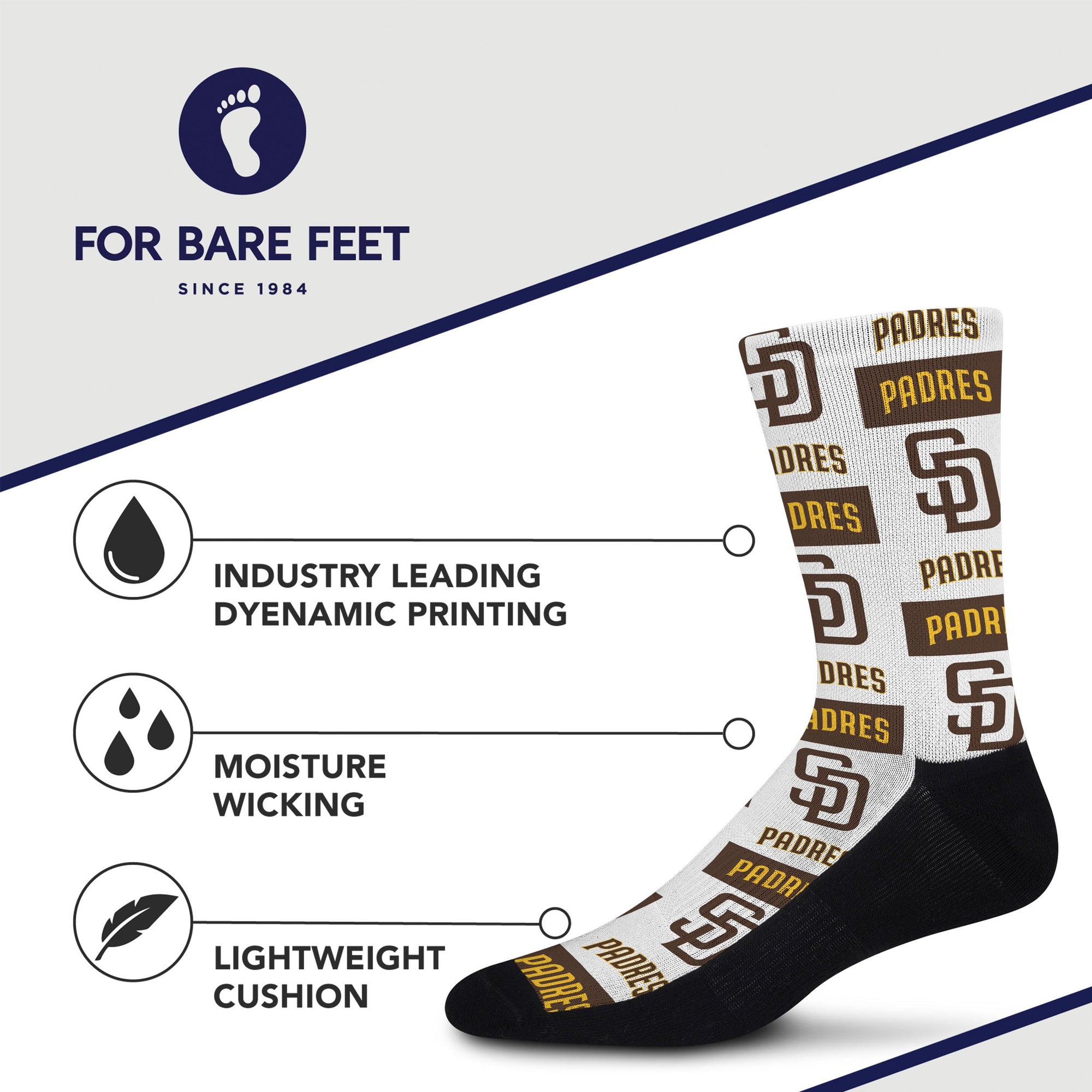 San Diego Padres Poster Print Socks