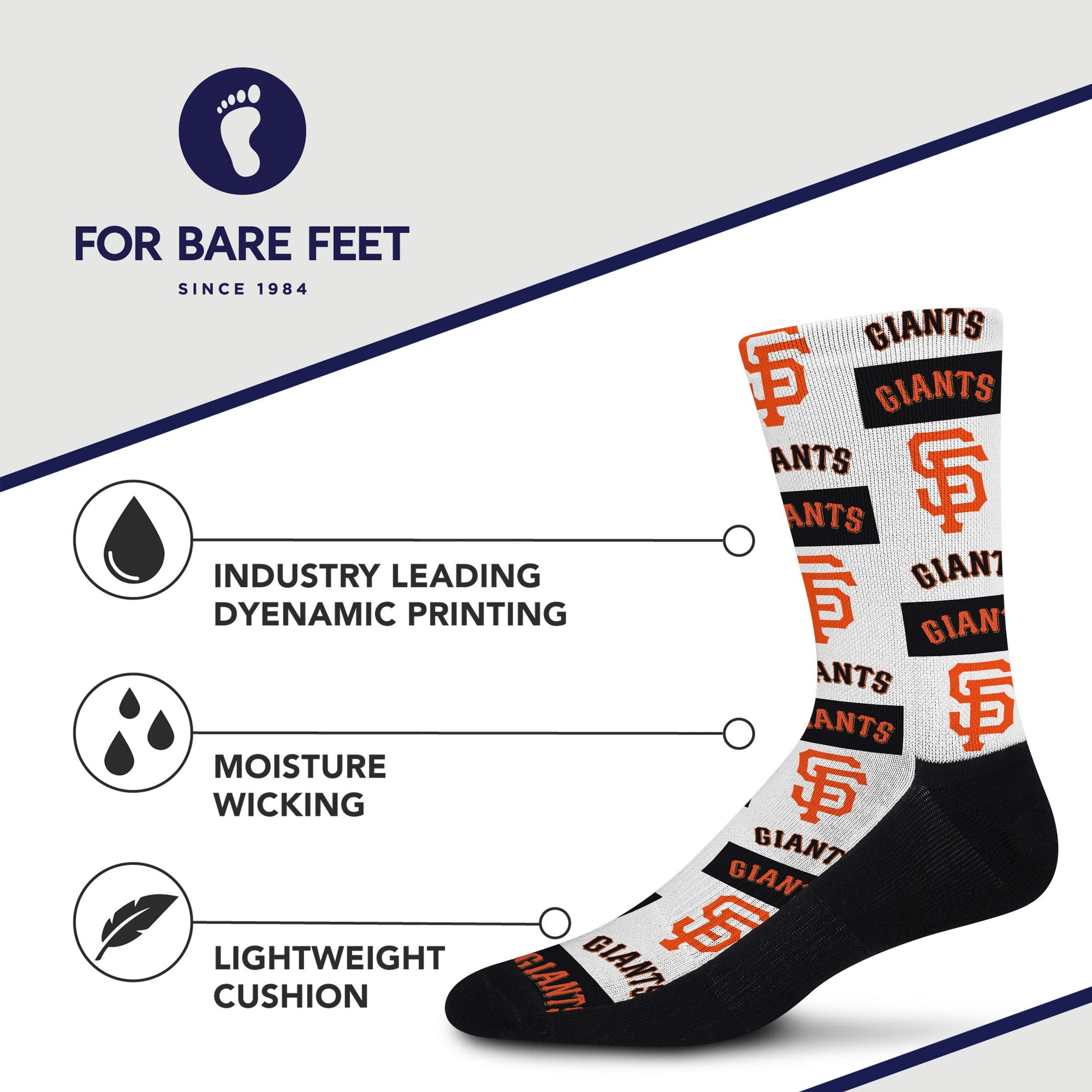 San Francisco Giants Poster Print Socks