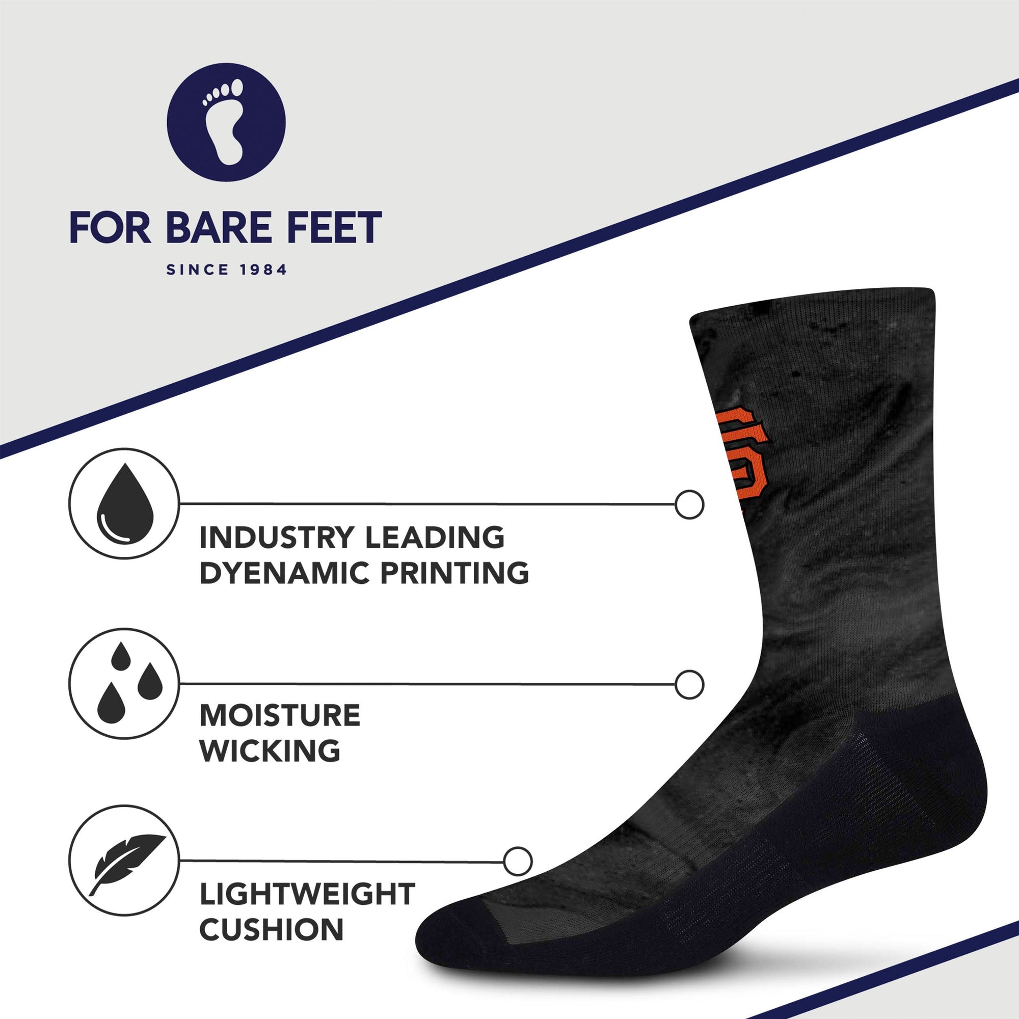 San Francisco Giants Smoky Haze Socks