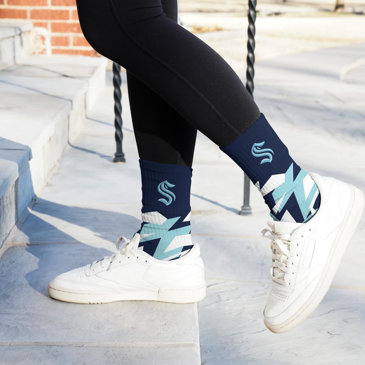 Seattle Kraken Breakout Premium Crew Socks