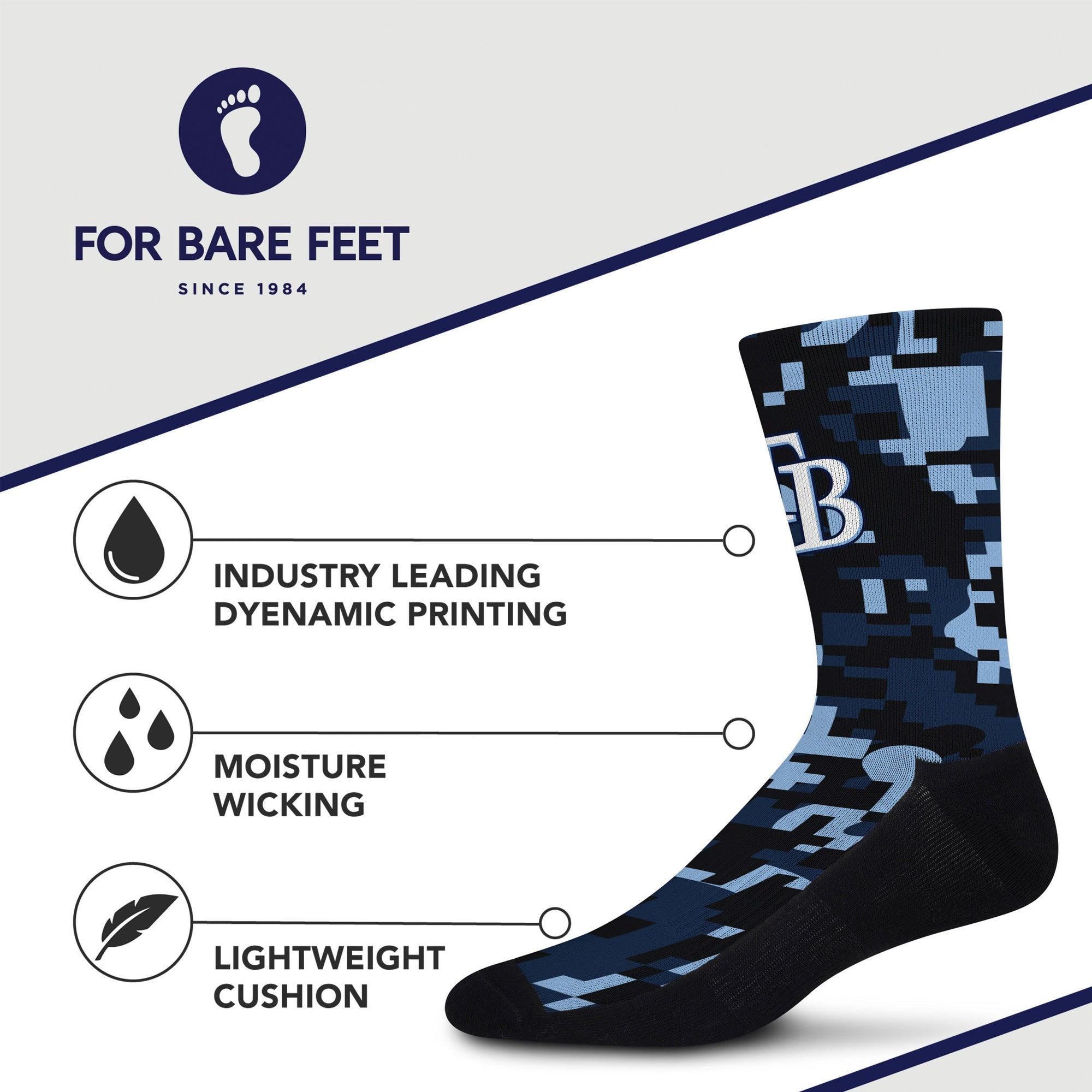 Tampa Bay Rays Digi Socks
