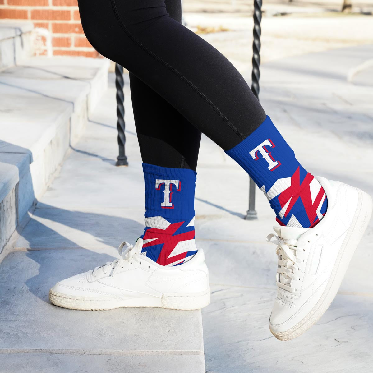 Texas Rangers Breakout Premium Crew Socks