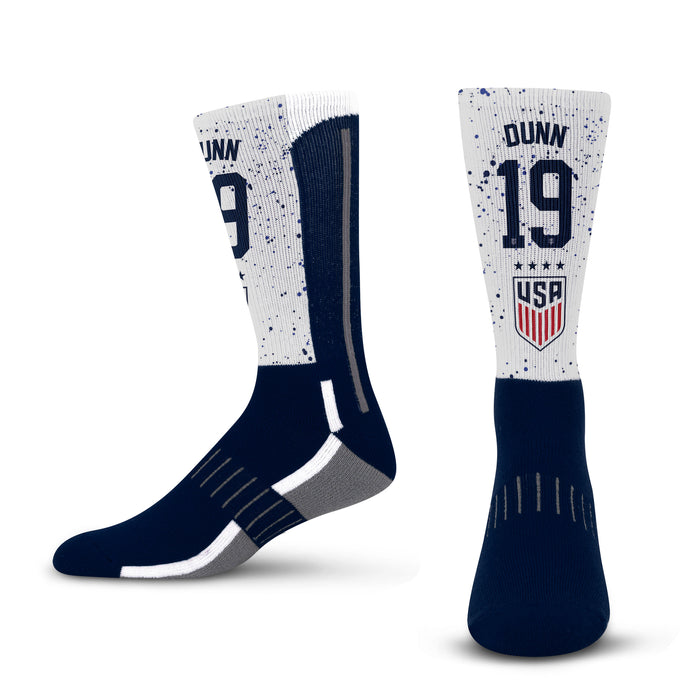 USA Soccer Socks For Girls & Boys, Paint Splatter Design