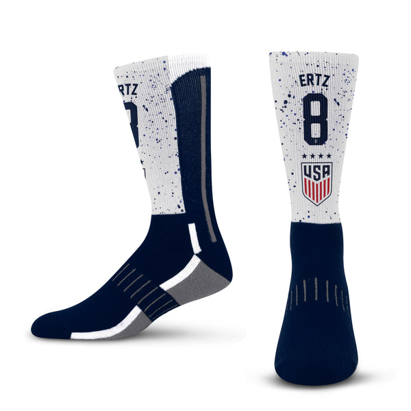 for Bare Feet USWNT Splat Julie Ertz Sock - Size M (US Women's National Team)