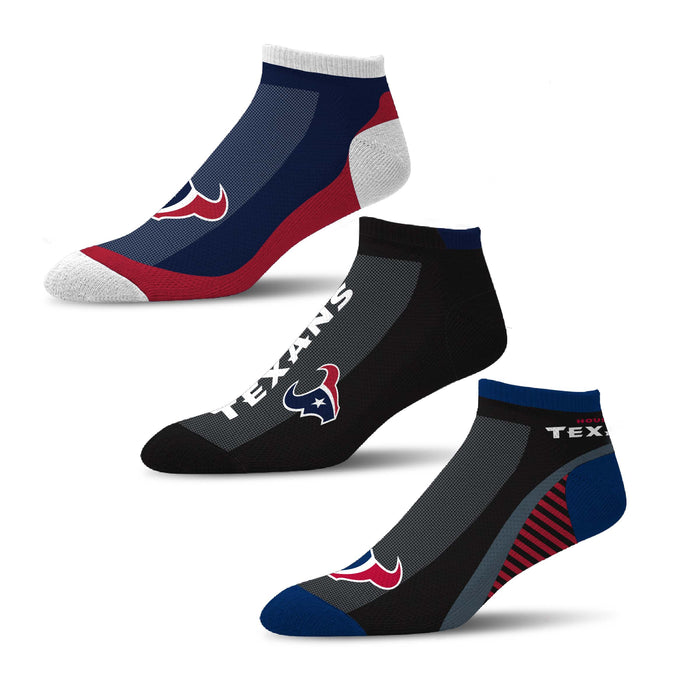 for Bare Feet Houston Texans Team Logo & Color Quarter-Length Socks Size: Large