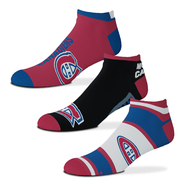 Montreal Canadiens For Bare Feet Youth Two-Pack Quarter-Length Team Socks